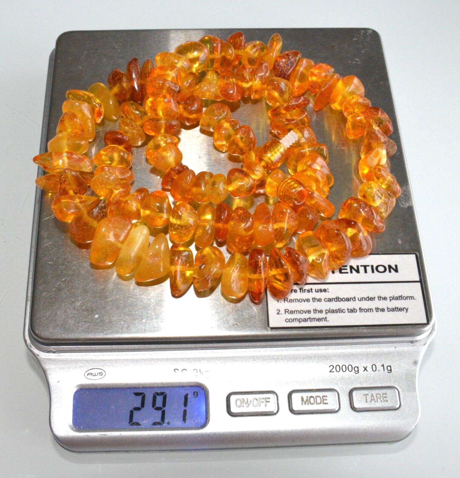 29gr RUSSIAN SOVIET BALTIC AMBER BEAD NECKLACE 琥珀 BRACELET STONE PENDANT EARRING