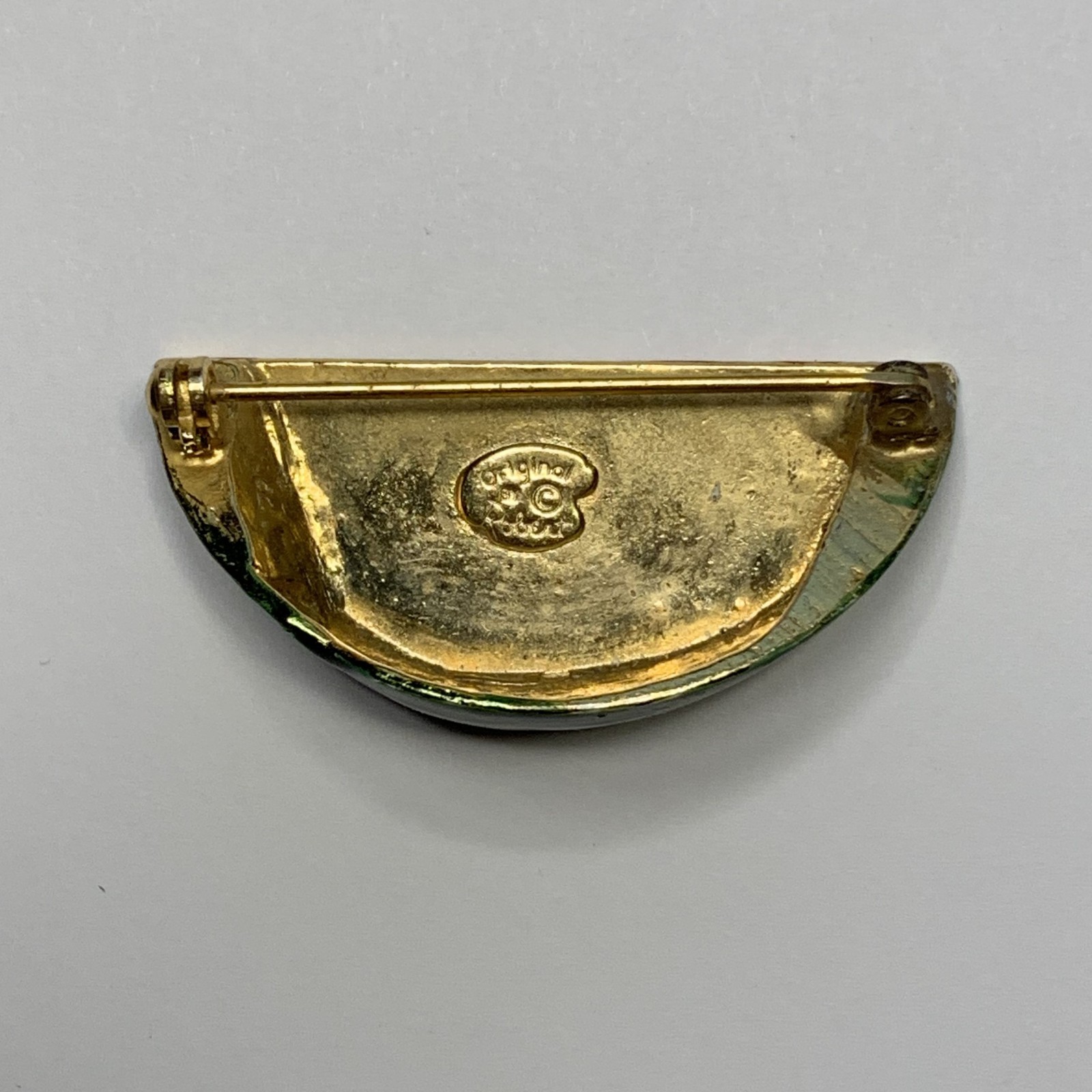 Vintage Original By Robert Enamel Watermelon Slice Brooch Pin