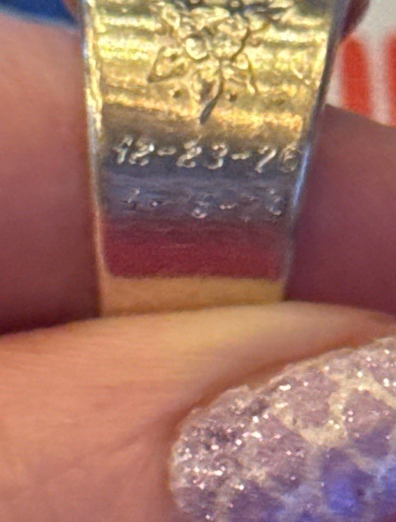 Vintage Oneida Gerber Baby Spoon Ring Adjustable