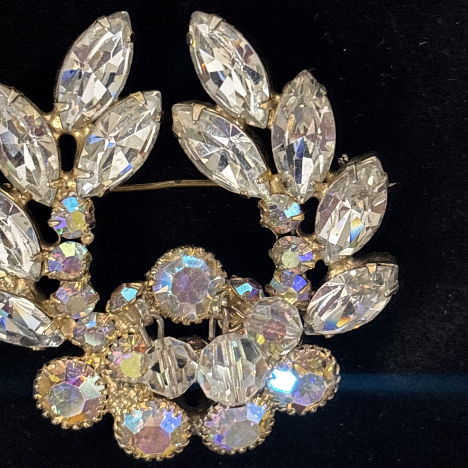 DeLizza & Elster Juliana Jewelry Set Brooch Earrings Verified 1950s Horseshoe