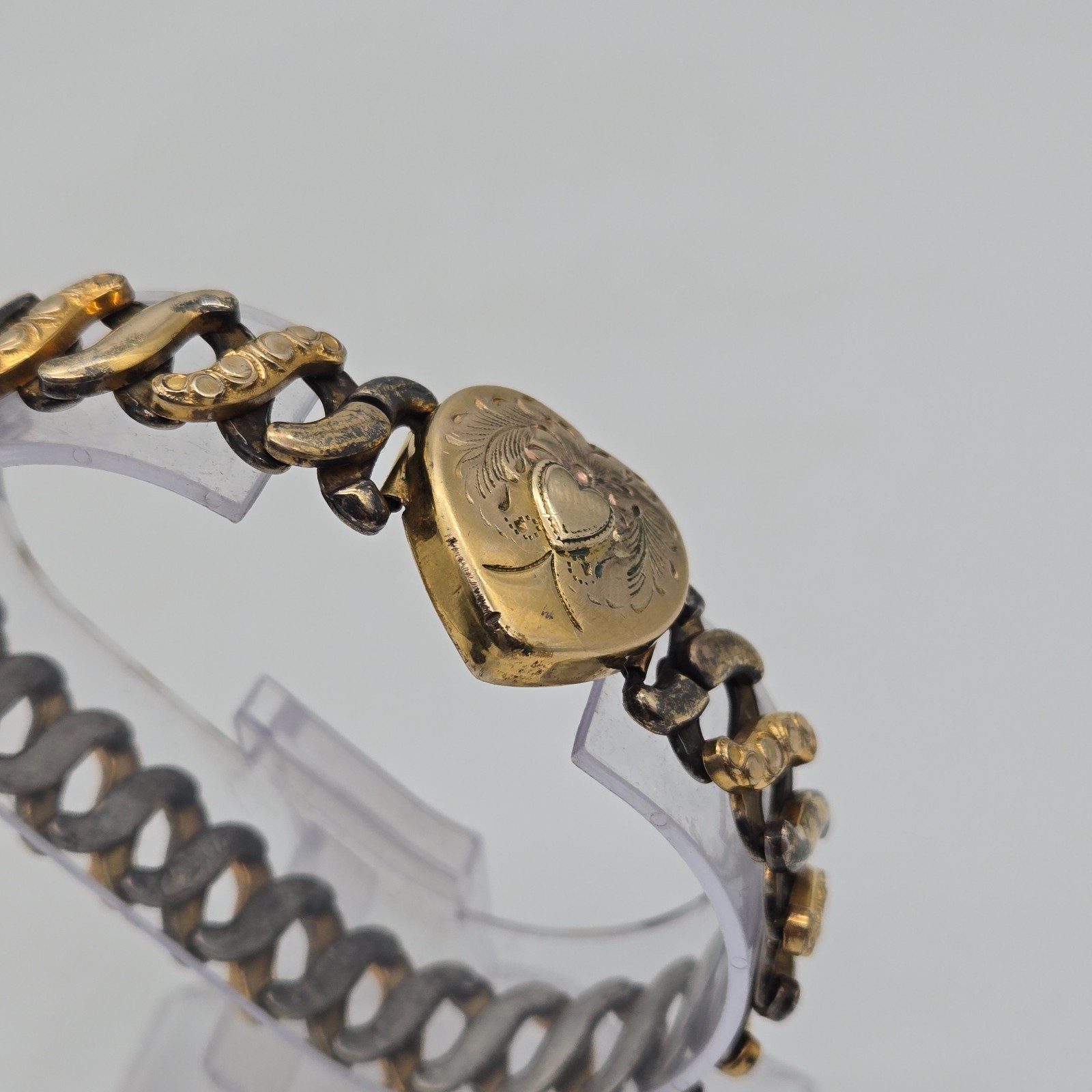 Vintage Co-Star 10k Gold-Filled Sweetheart Expansion Bracelet Stretch Heart