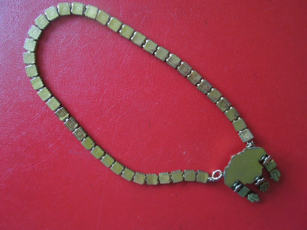 J6003 ANTIQUE VICTORIAN GOLD PLATED NECKLACE/CHAIN 45 CM SEE DESCRIPTION