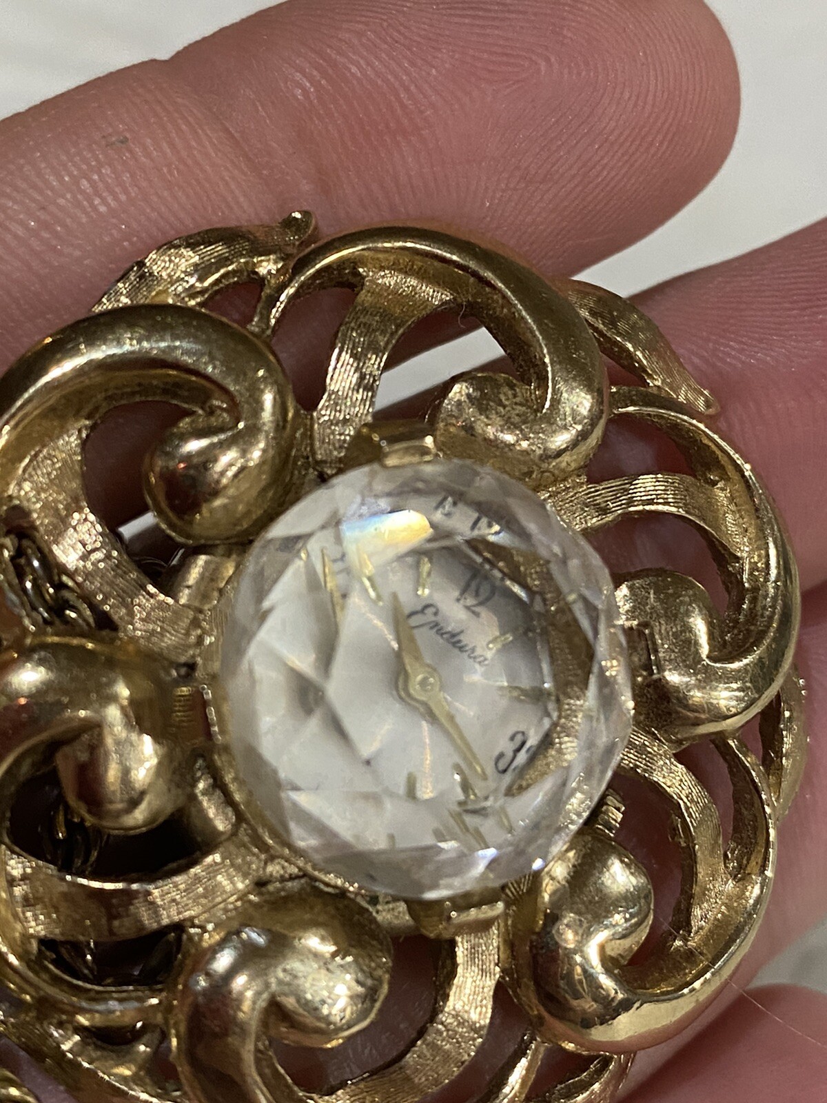 Vintage Endura Mechanical Pendant Neclase Watch Swiss 1970