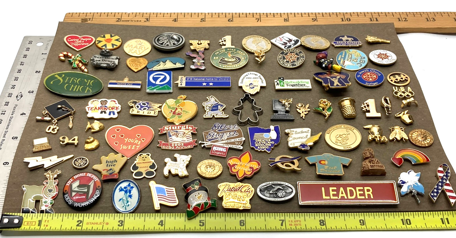 Vintage Different Design and Style Pins Lot of 80