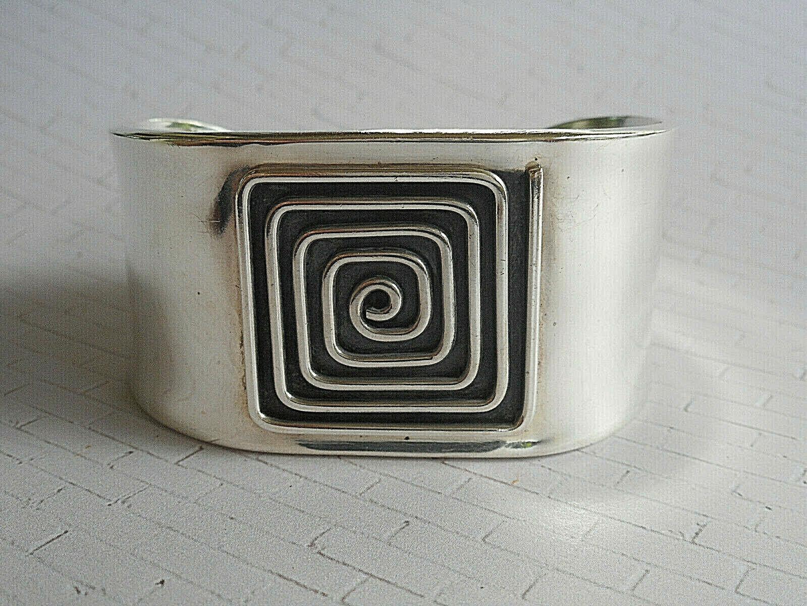 Vintage Sterling Silver Dominique Dinouart DDD Mexico Cuff Bracelet 4011CD