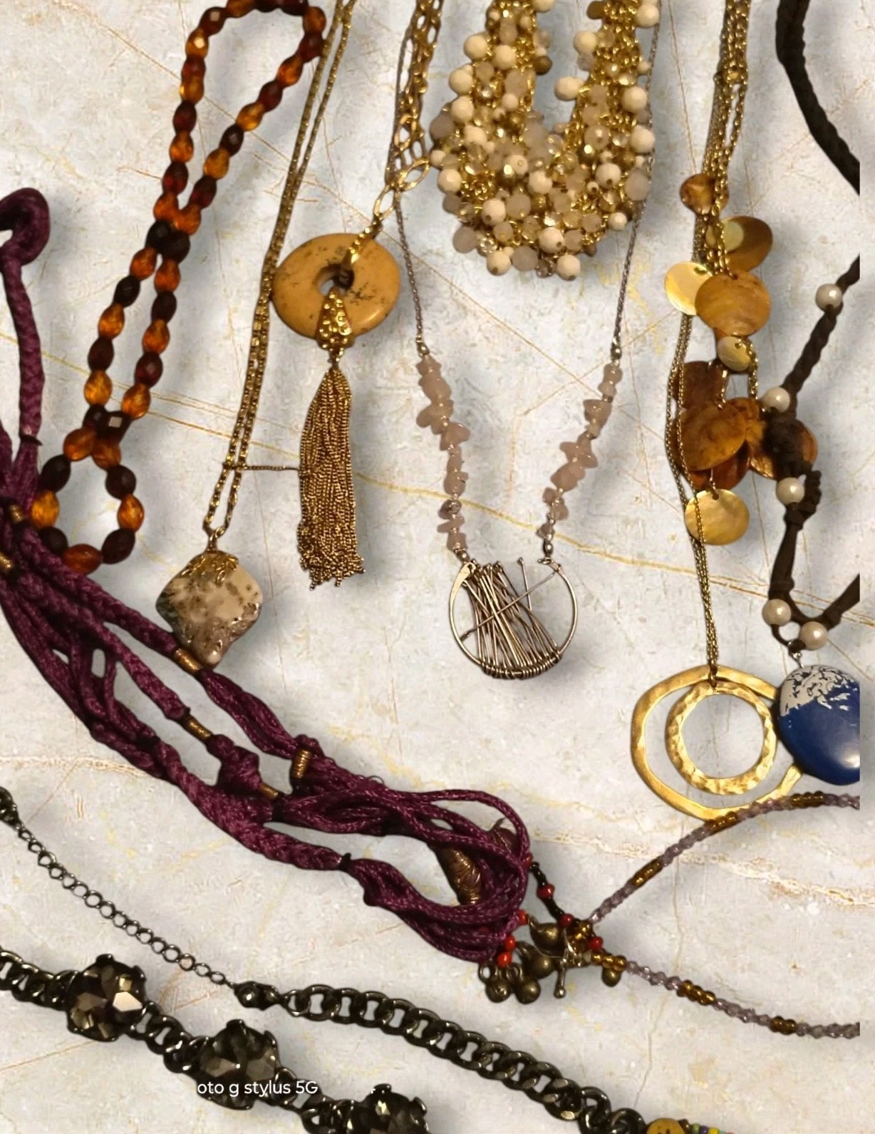 55 Pc Mixed Costume Jewelry Lot Necklaces Bracelets Signed Trifari AE Gwen Boho