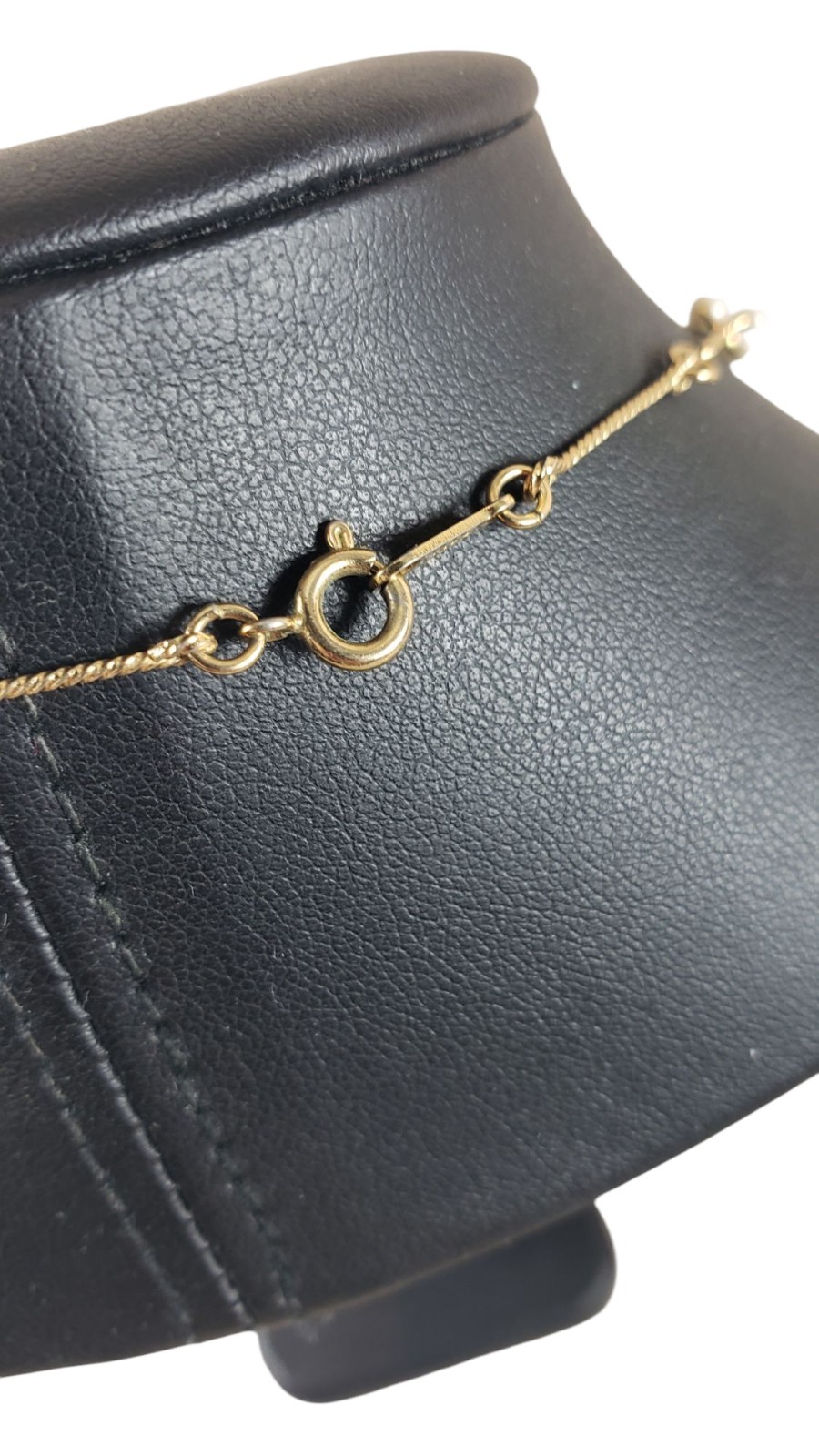 Avon Gold Tone Faux Pearl Cluster Station Necklace 24 Inch Yellow Gold Plated