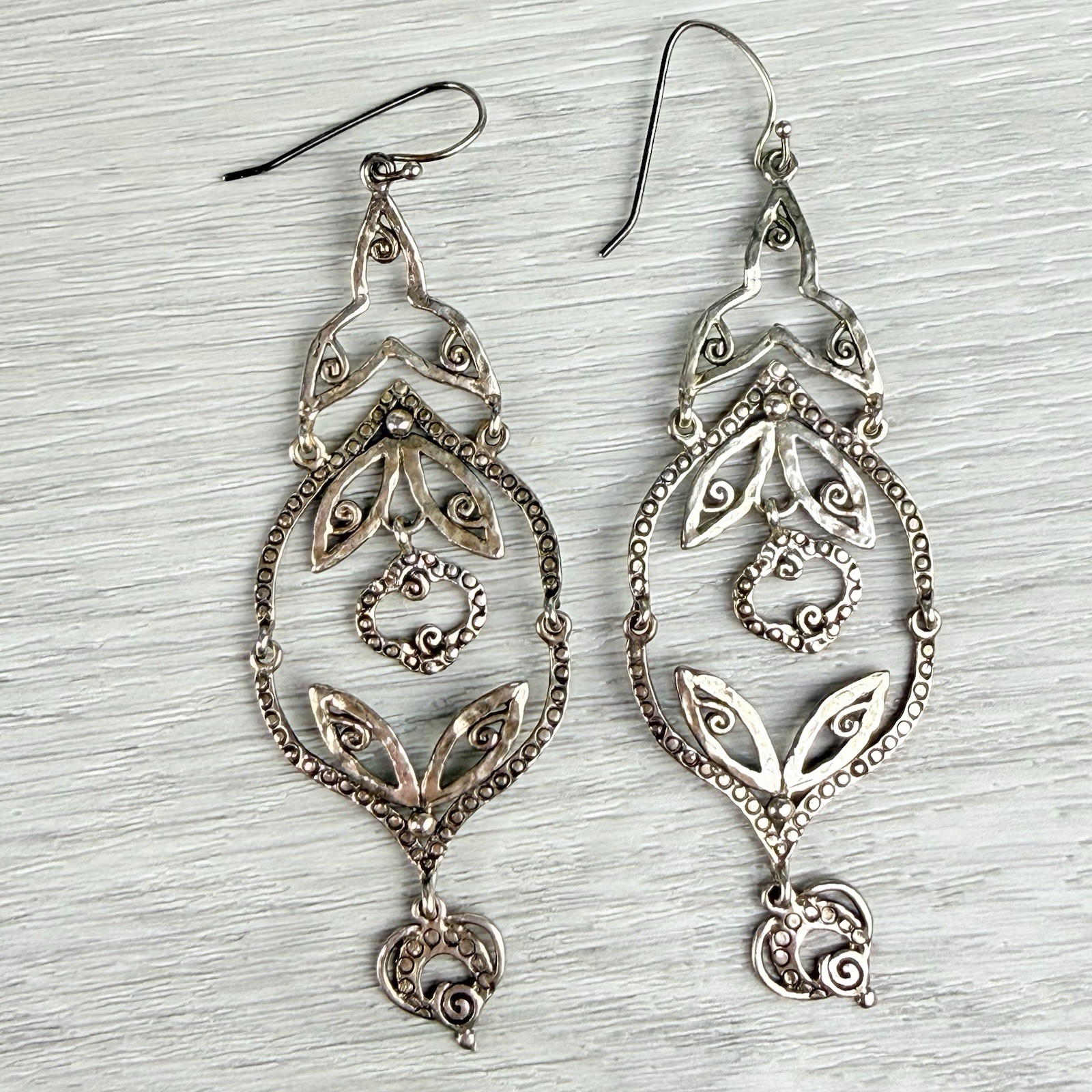 Zuman Sterling Silver 925 Isreal Chandelier May Drop Dangle Earrings MSRP $149