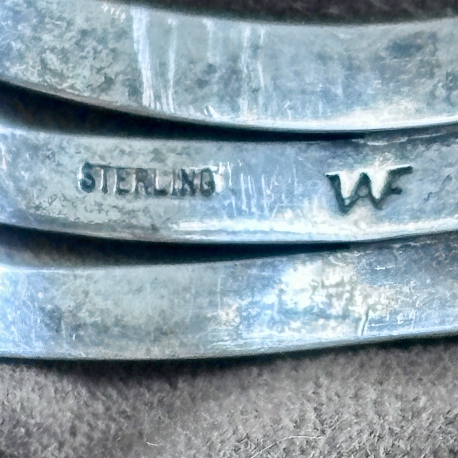 Navajo Inlay Wes Willie Silver 44g Bracelet Artist Very Rare Southwestern Signed