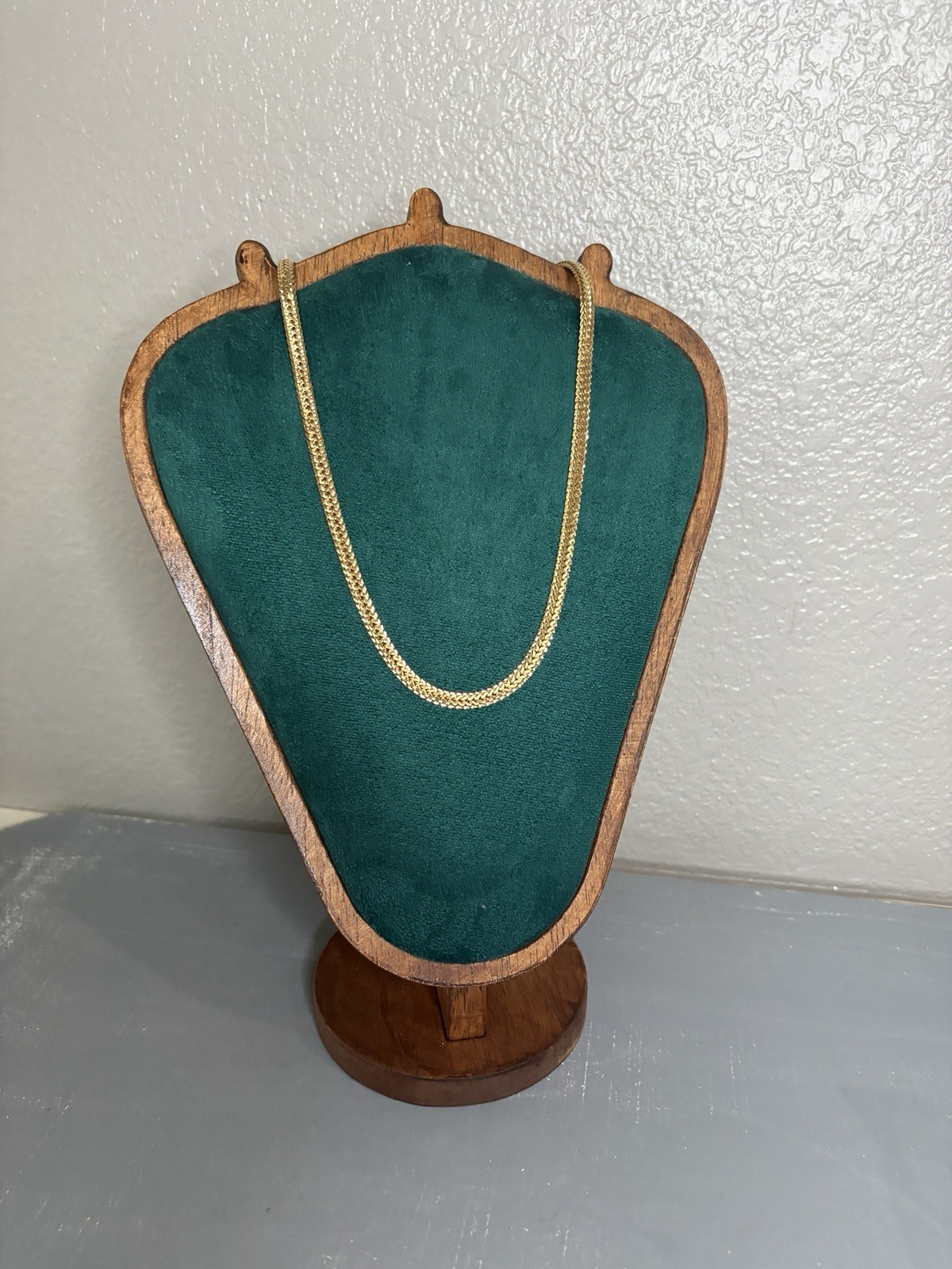 Vintage Napier Gold Tone Herringbone Chain Necklace 24” Wide 1cm