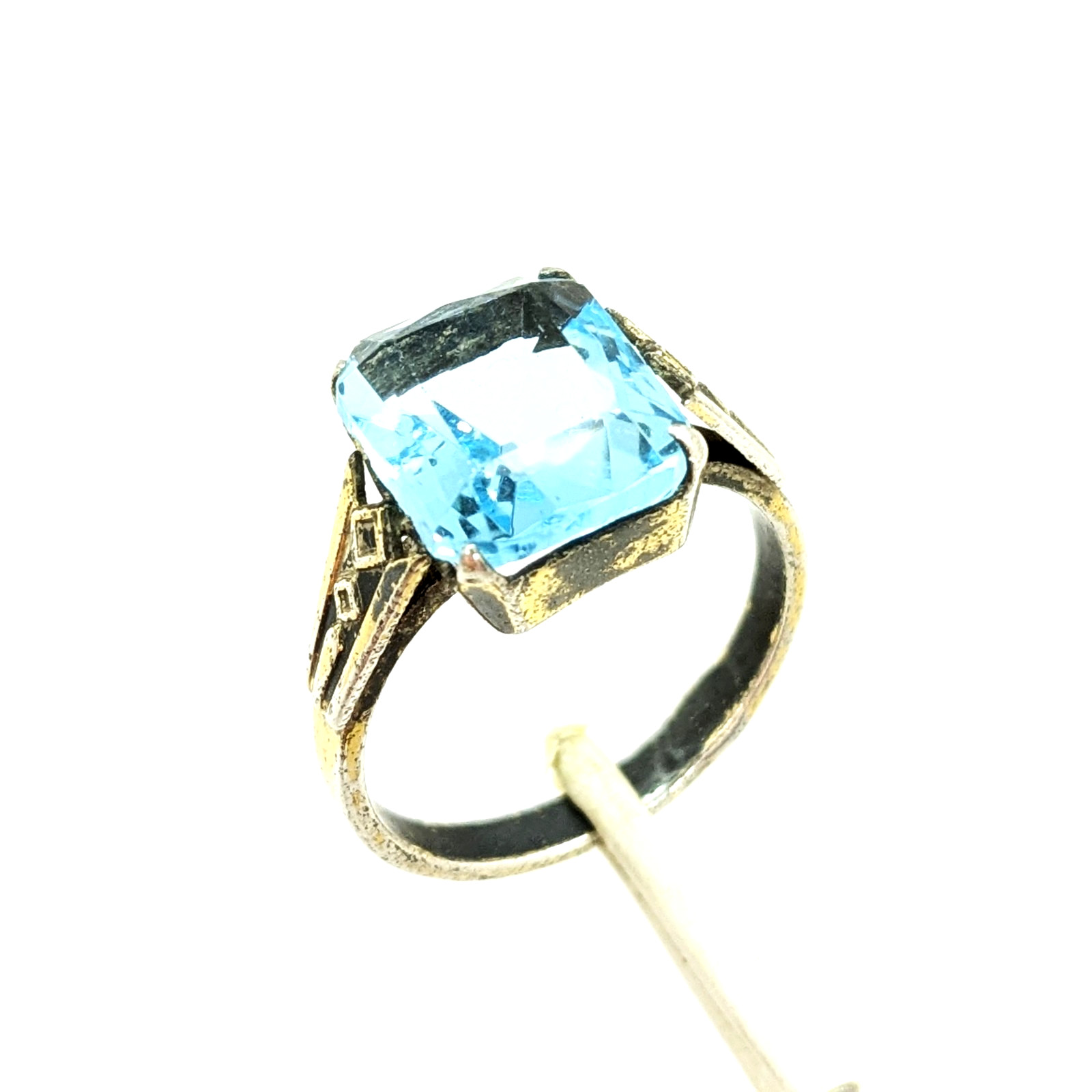 Vintage Luxury Soviet RING Silver⭐875 stamp Star USSR-size: 8US (18.5mm) UA #100