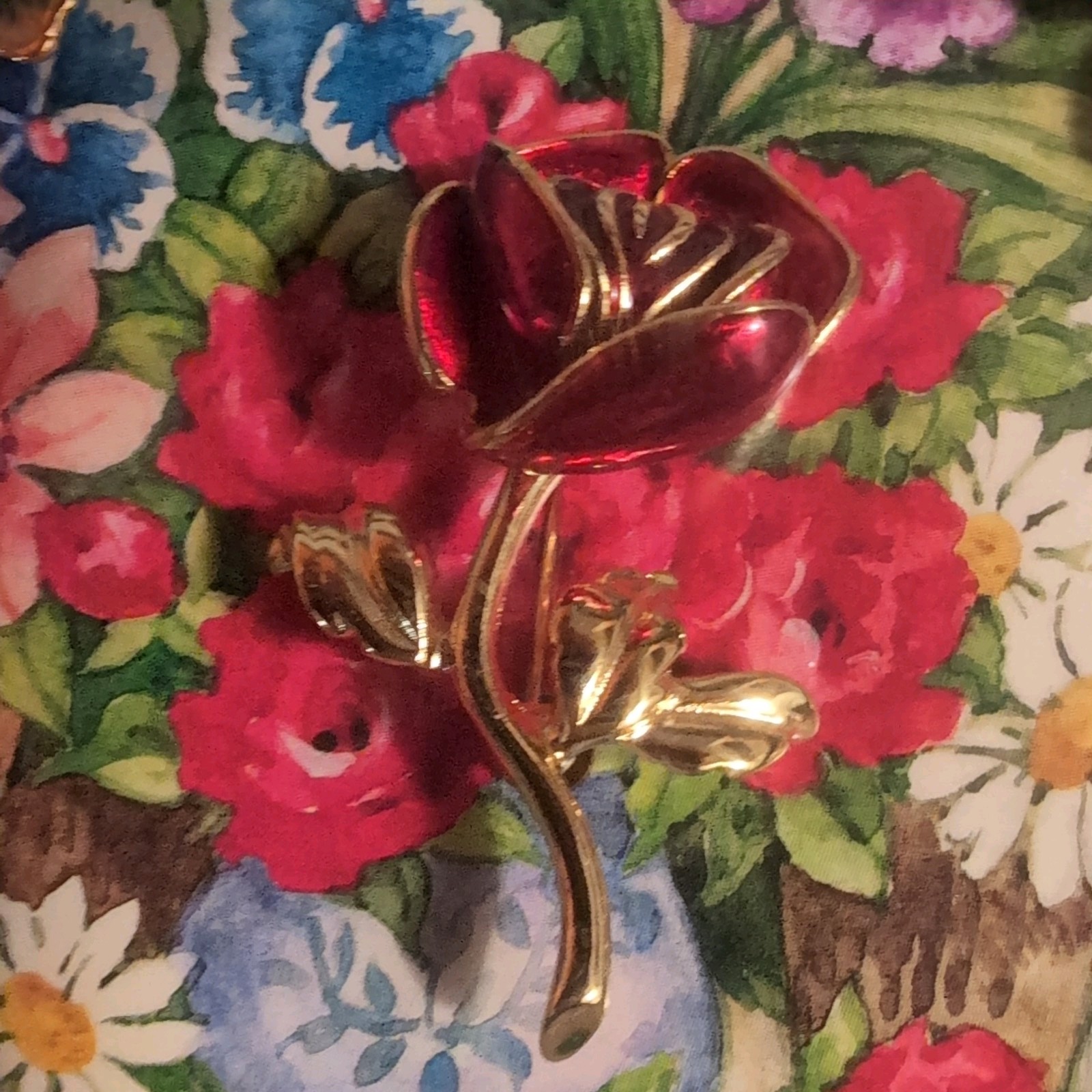 Vintage Joan Rivers Hearts and Flowers Interchangeable Pin Collection NIOB