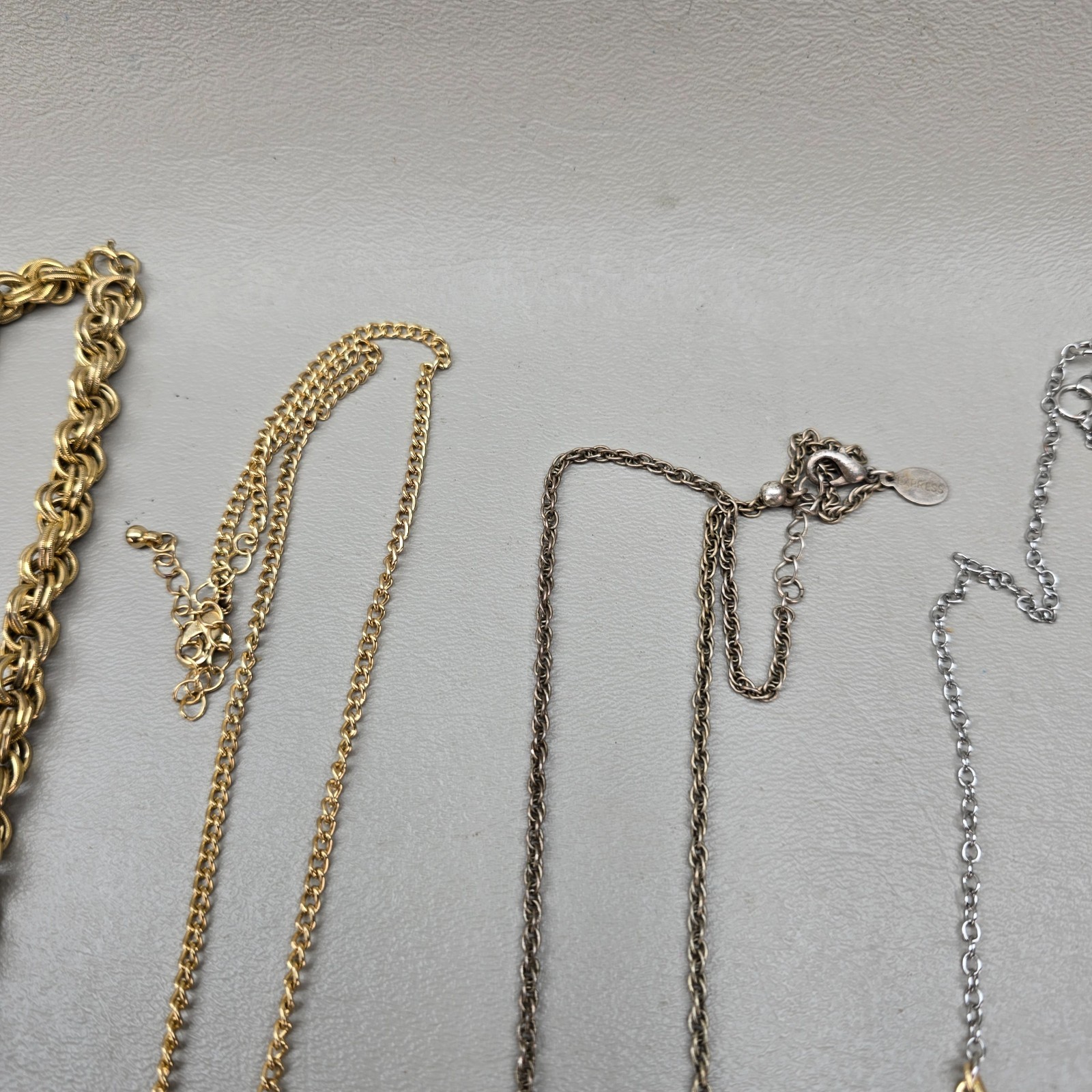 Vintage Necklace Lot Gold Tone Silver Tone Beaded Statement Jewelry Mixed