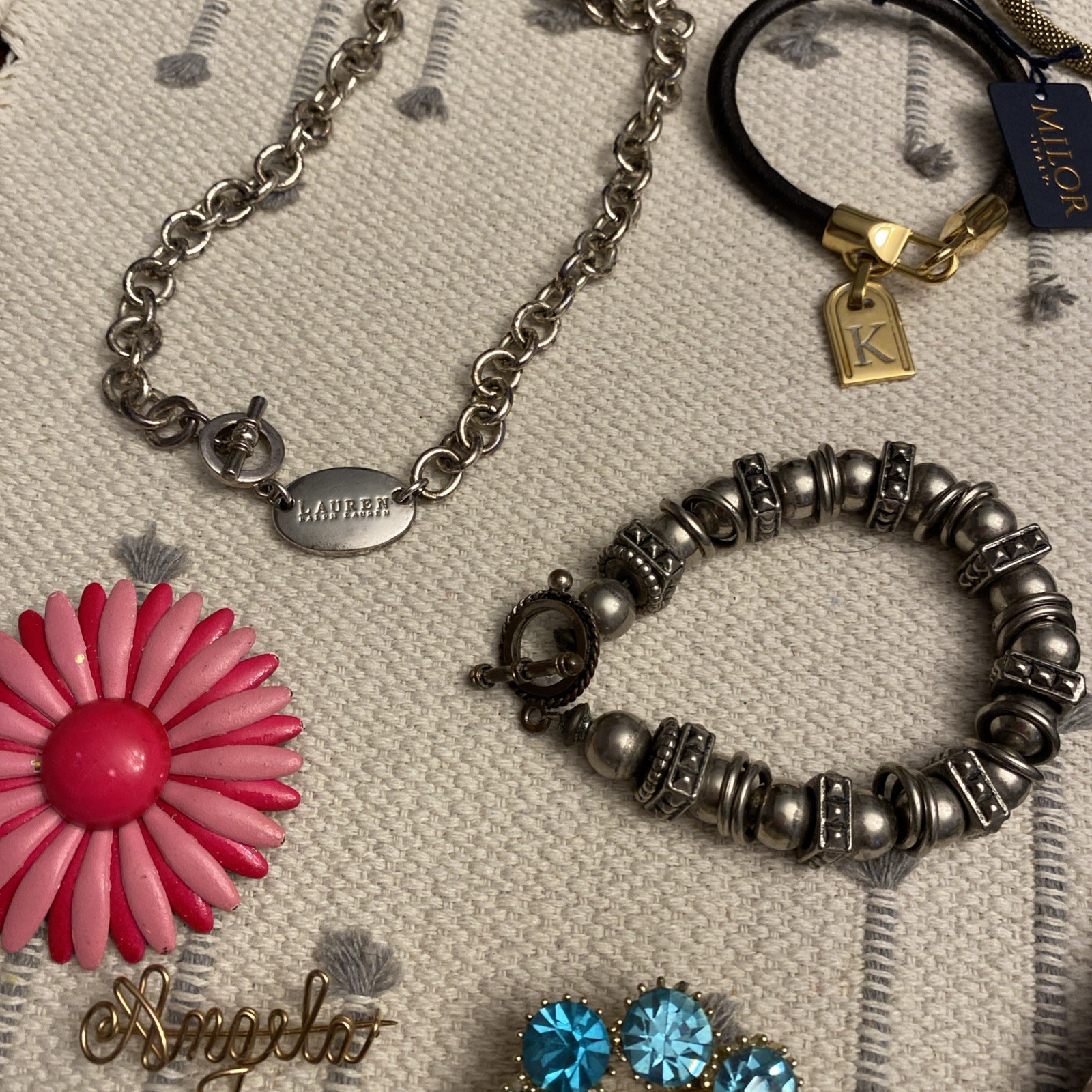 DESIGNER Vintage & Contemporary Jewelry Lot Most SIGNED Sterling 10k MOP
