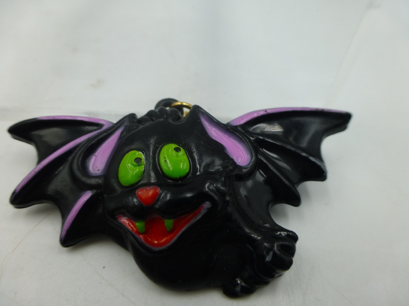 Fun World Div, S Lehman, Cute Devil Pin + Bat Earrings