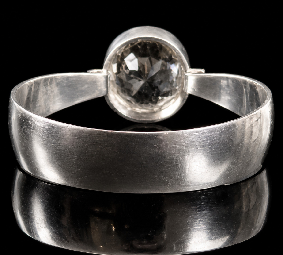 N.E. From Denmark Scandinavian Sterling Silver Rock Crystal Bracelet 37g