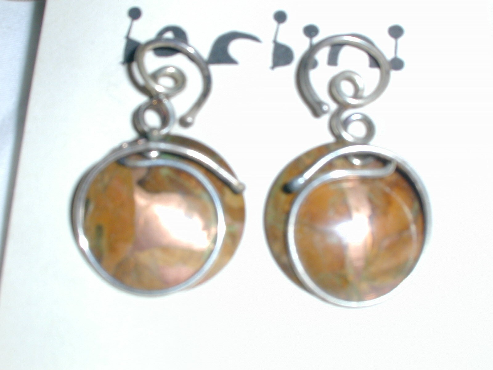 BARBINI STERLING MIXED METAL MODERNIST ABTRACT SET NECKLACE & EARRINGS BERKELEY