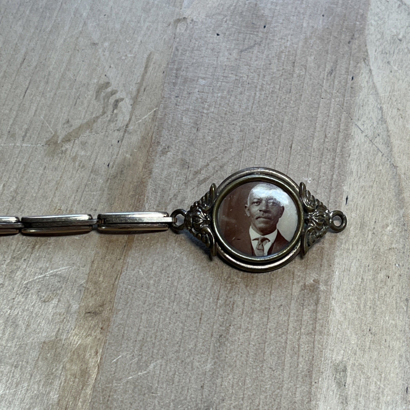 Antique Victorian Stretch Bracelet African American Man Circa 1920s — K1