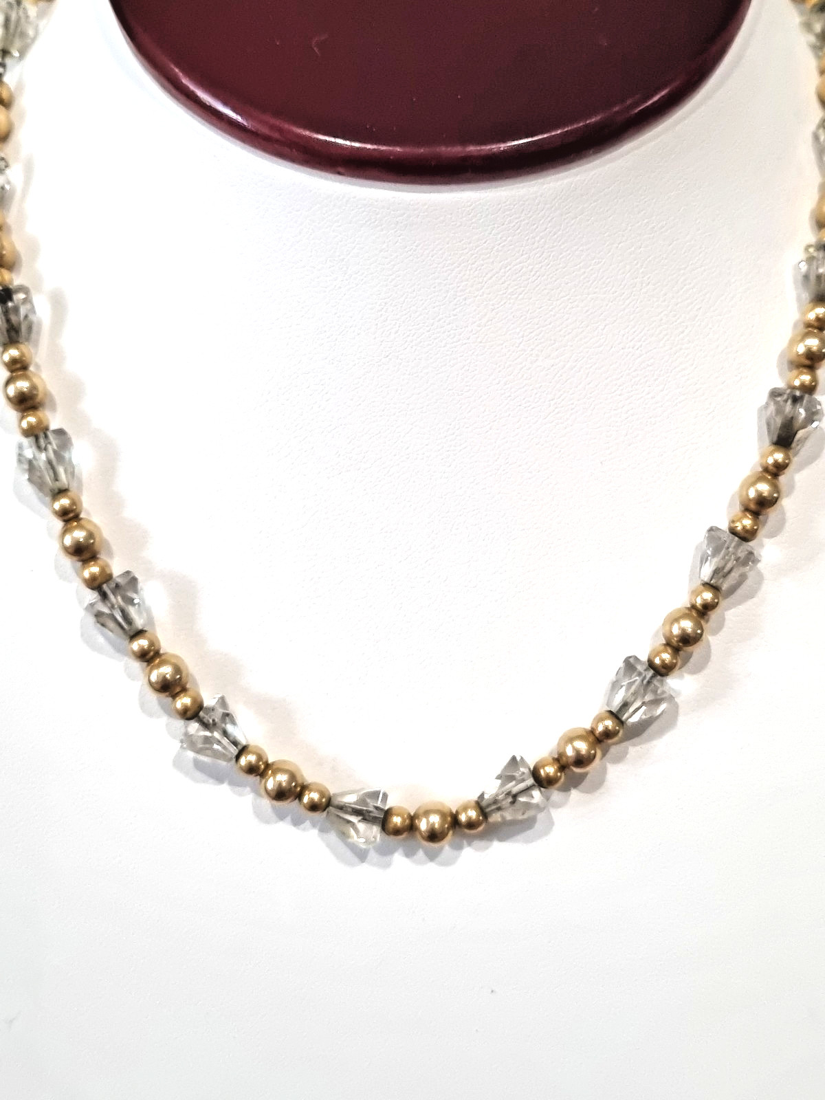 Antique 12k Rose Gold Fill Spinel bead Bracelet necklace pair available video