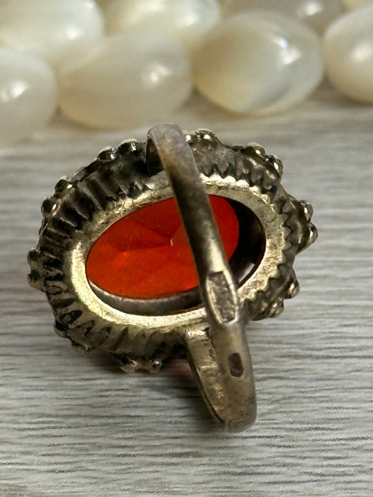 vintage woman RING soviet SILVER 875 star “Sudarushka” girl openwork crown USSR