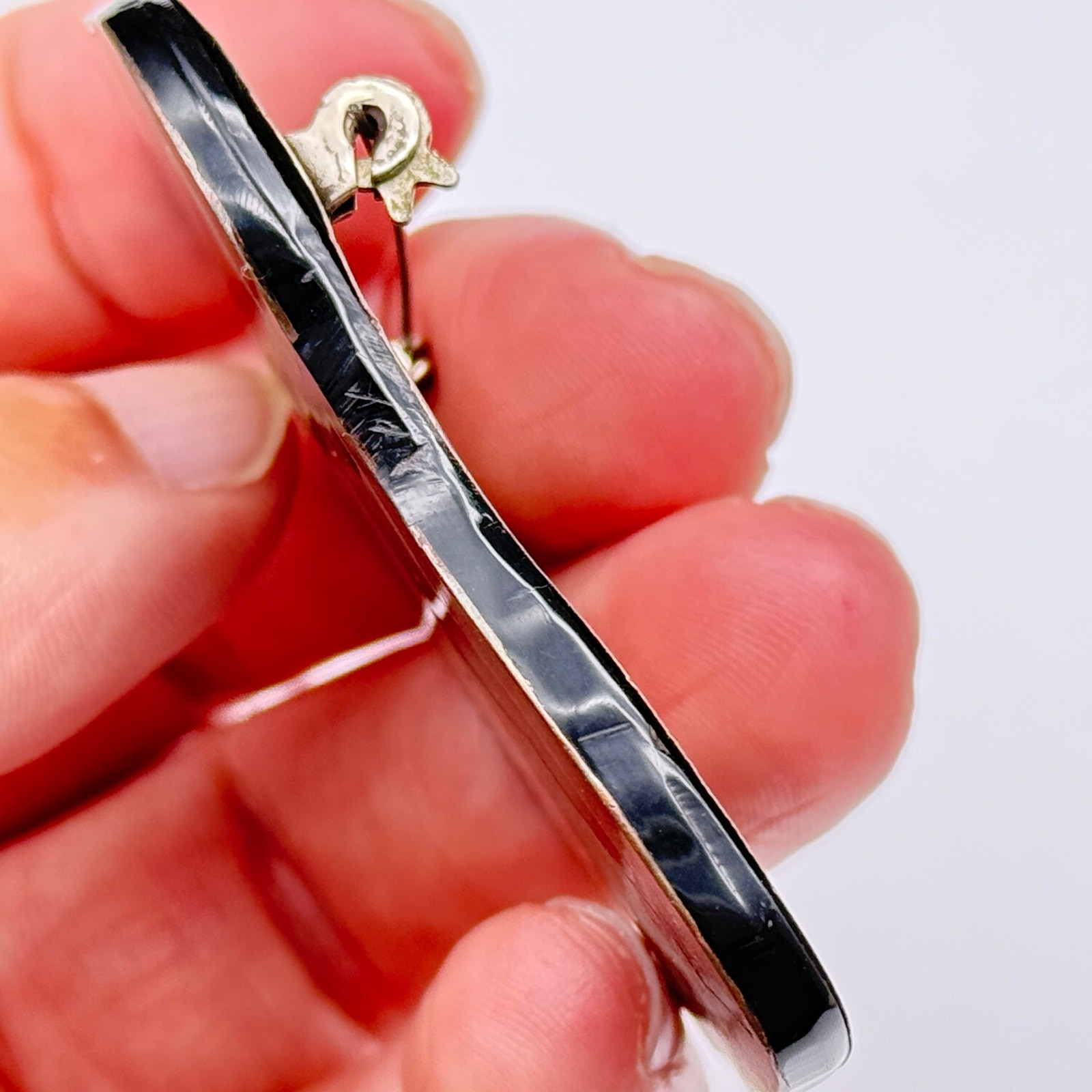 Vintage Dancer Mixed Metal Sterling Silver Pin Brooch