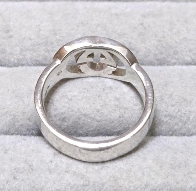 GUCCI Interlocking G SV925 Ring, Size 12 (approx.), 43777
