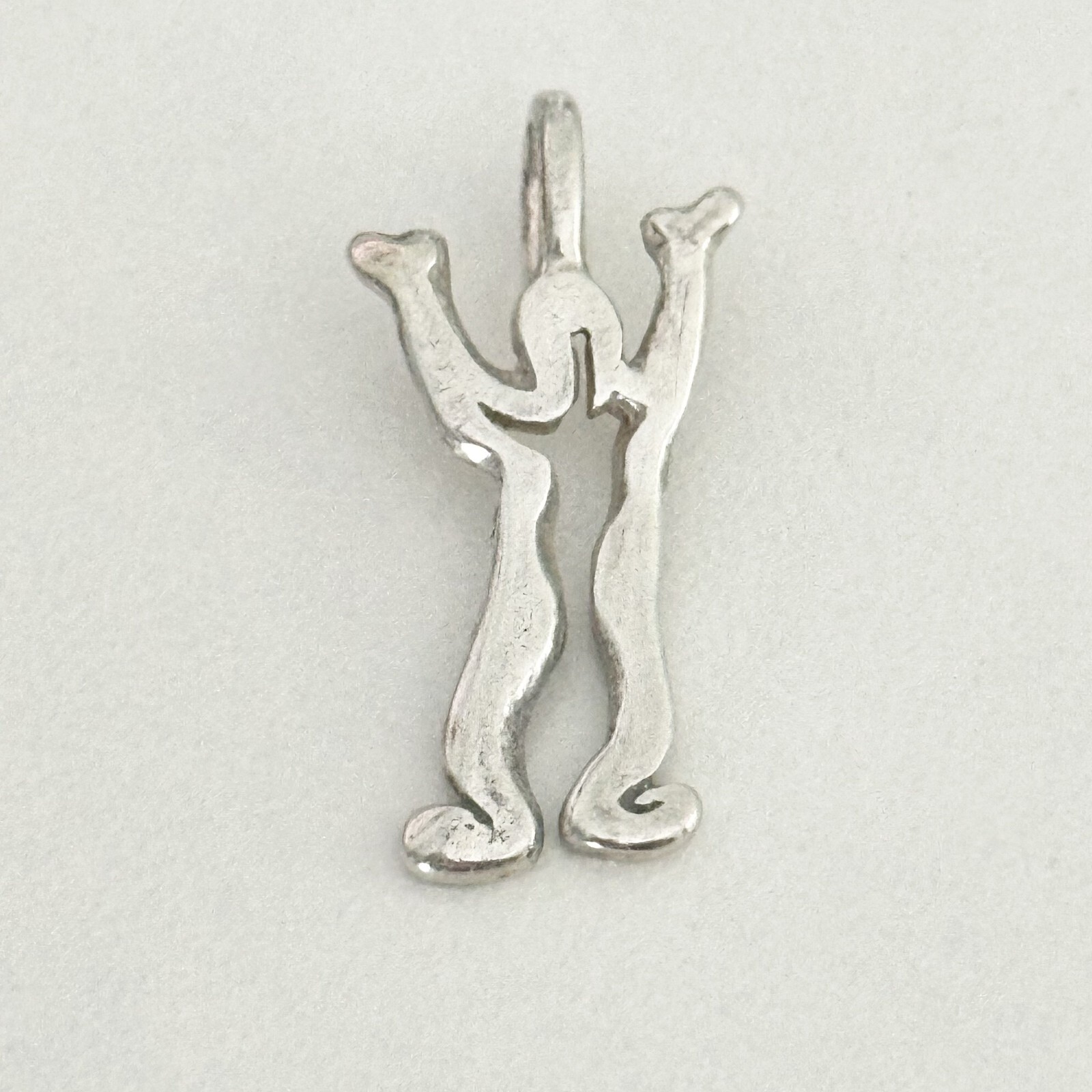 Vintage 925 Sterling Silver I Will Praise Figure Person Charm Pendant
