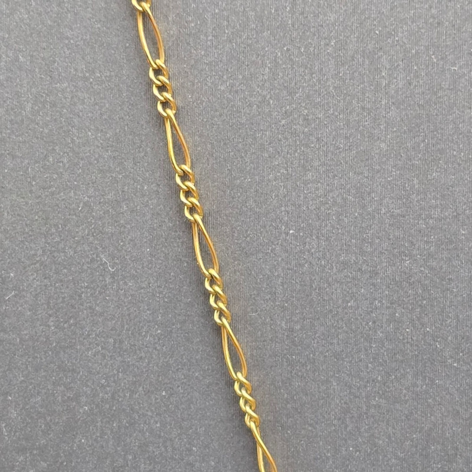 Vintage 12k Gold Filled Double Heart Choker Necklace Figaro Chain Statement