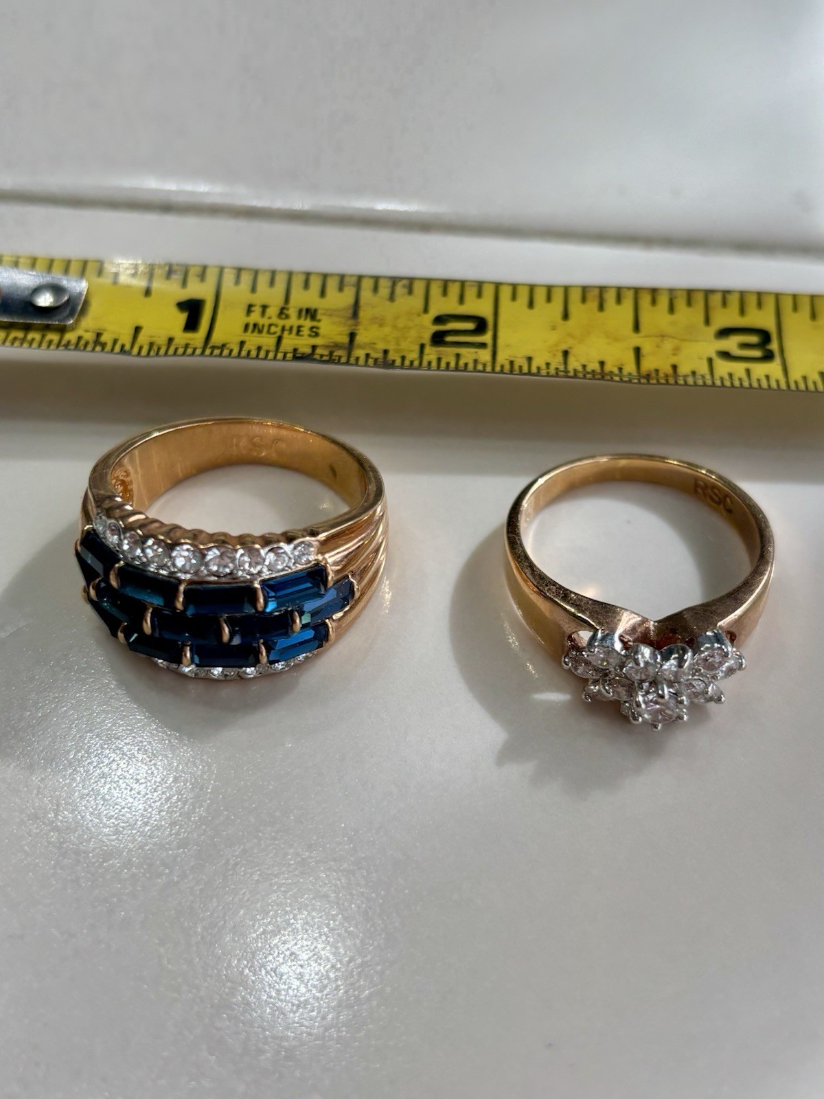 2 Silver RSC Rings Approximately 12 Grams Beautiful Shine!