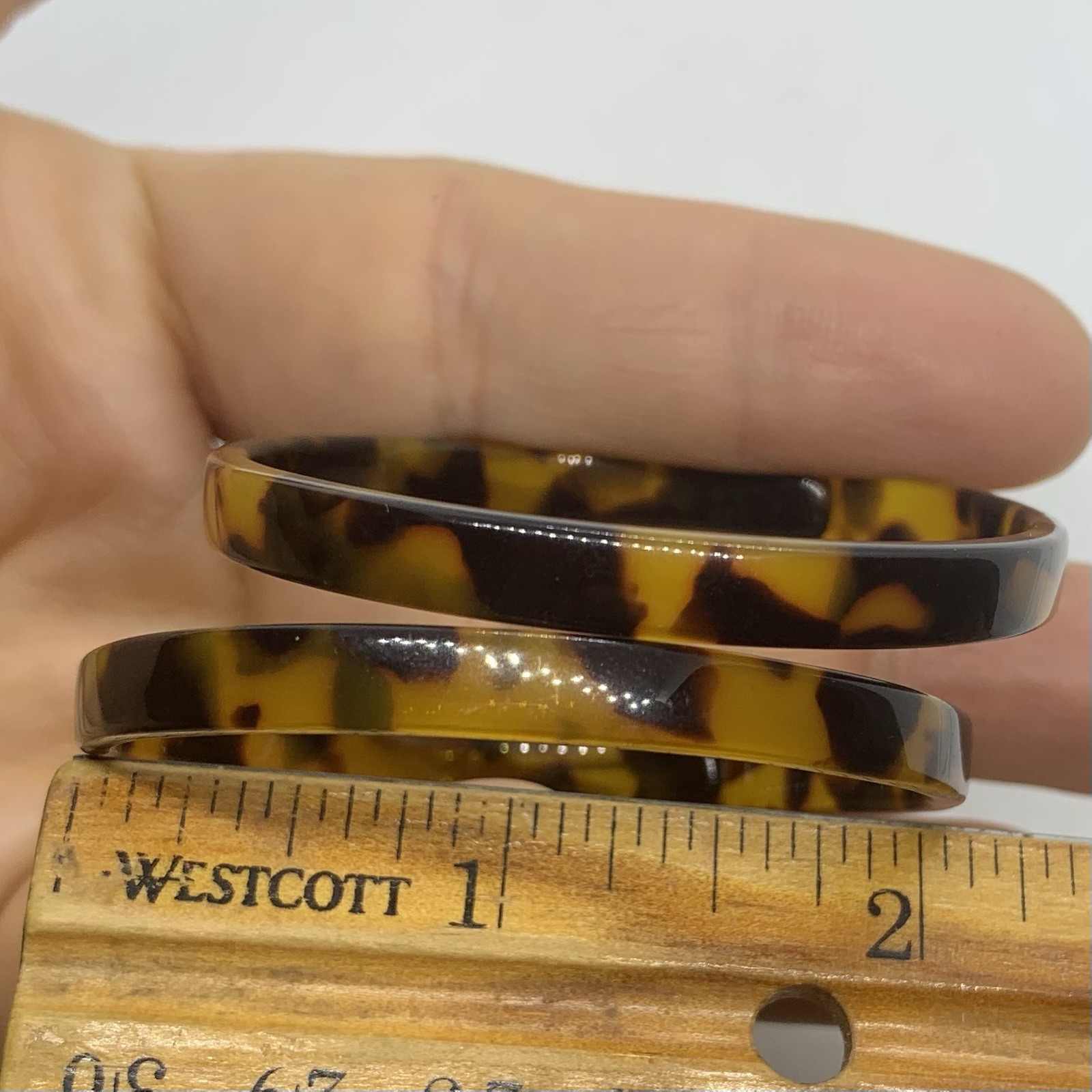 VTG TORTOISE SHELL ACRYLIC STATEMENT ROUND BIG DROP EARRINGS POST