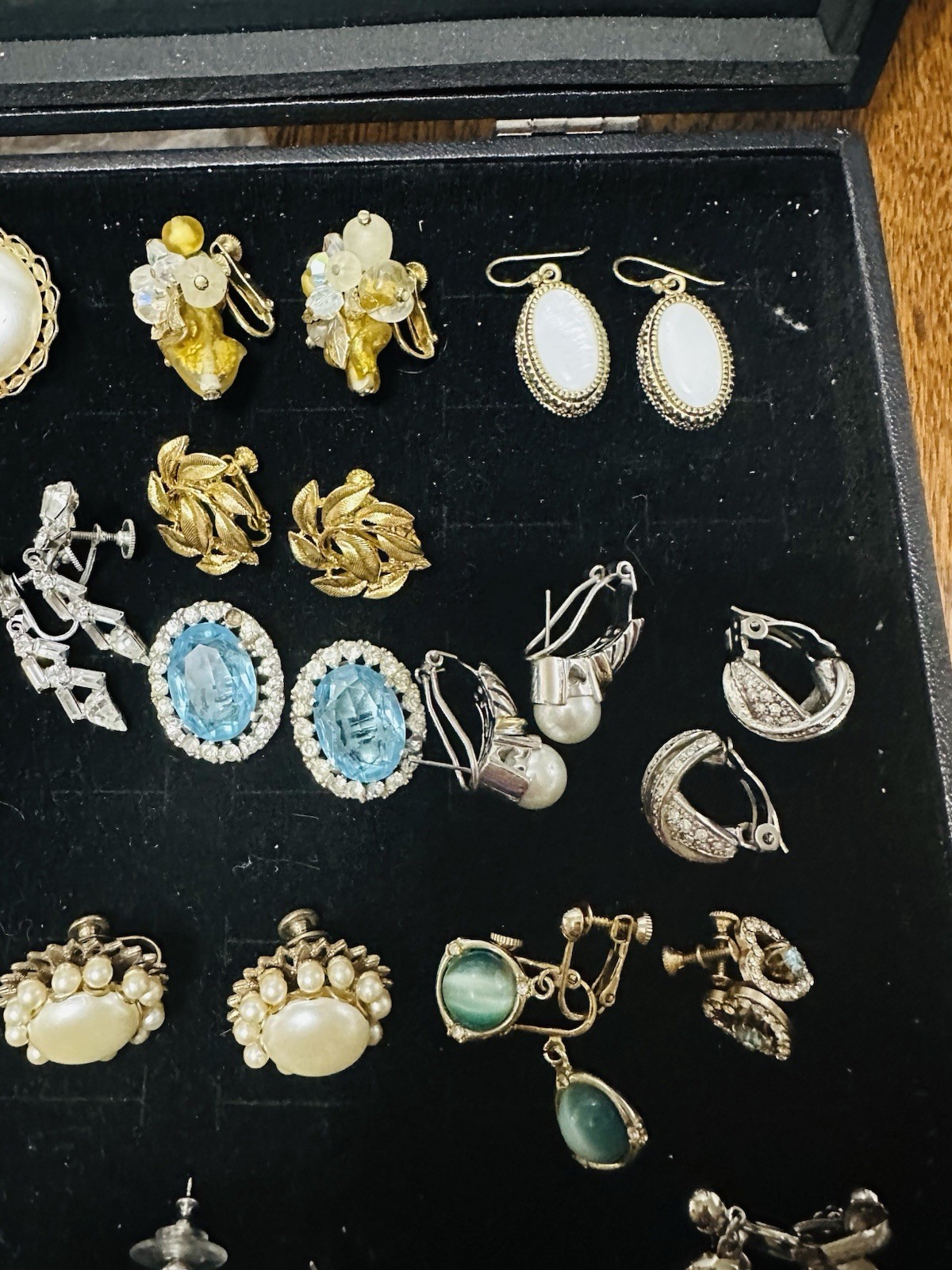 Lot Of 25 Pair Vintage Clip On, Pierced Earrings Some Signed