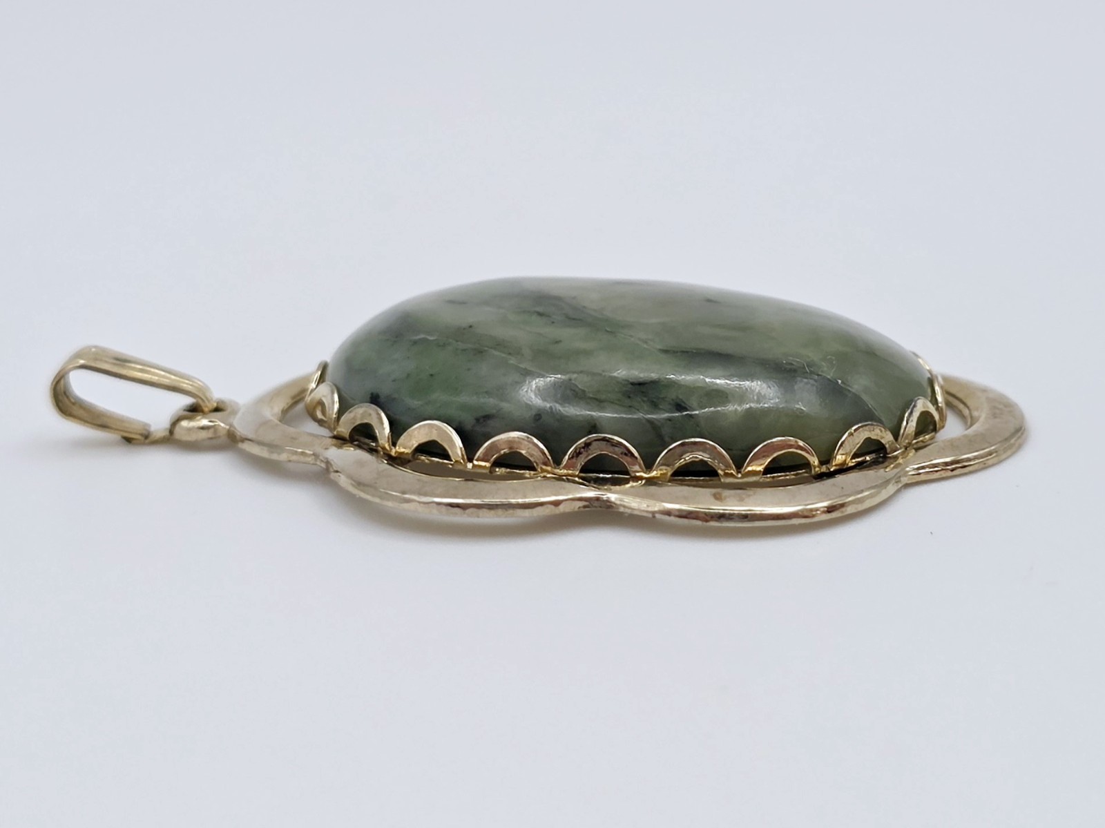 Vtg Mid Century Costume Jewelry Pendant Lot 3 Celebrity NY Tiger Eye Jade