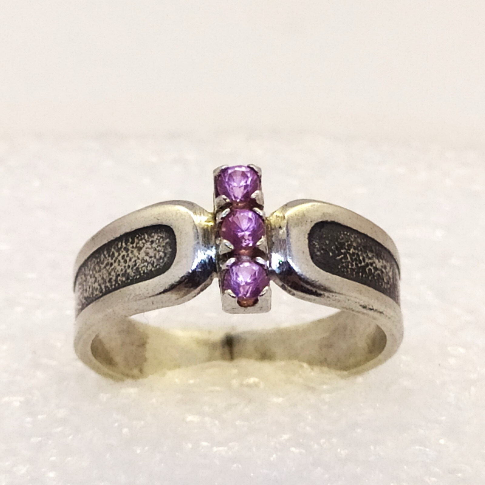 Vintage Luxury RING Silver 925 with Chic Bright Stones -size: 8US (18.5mm) | #46