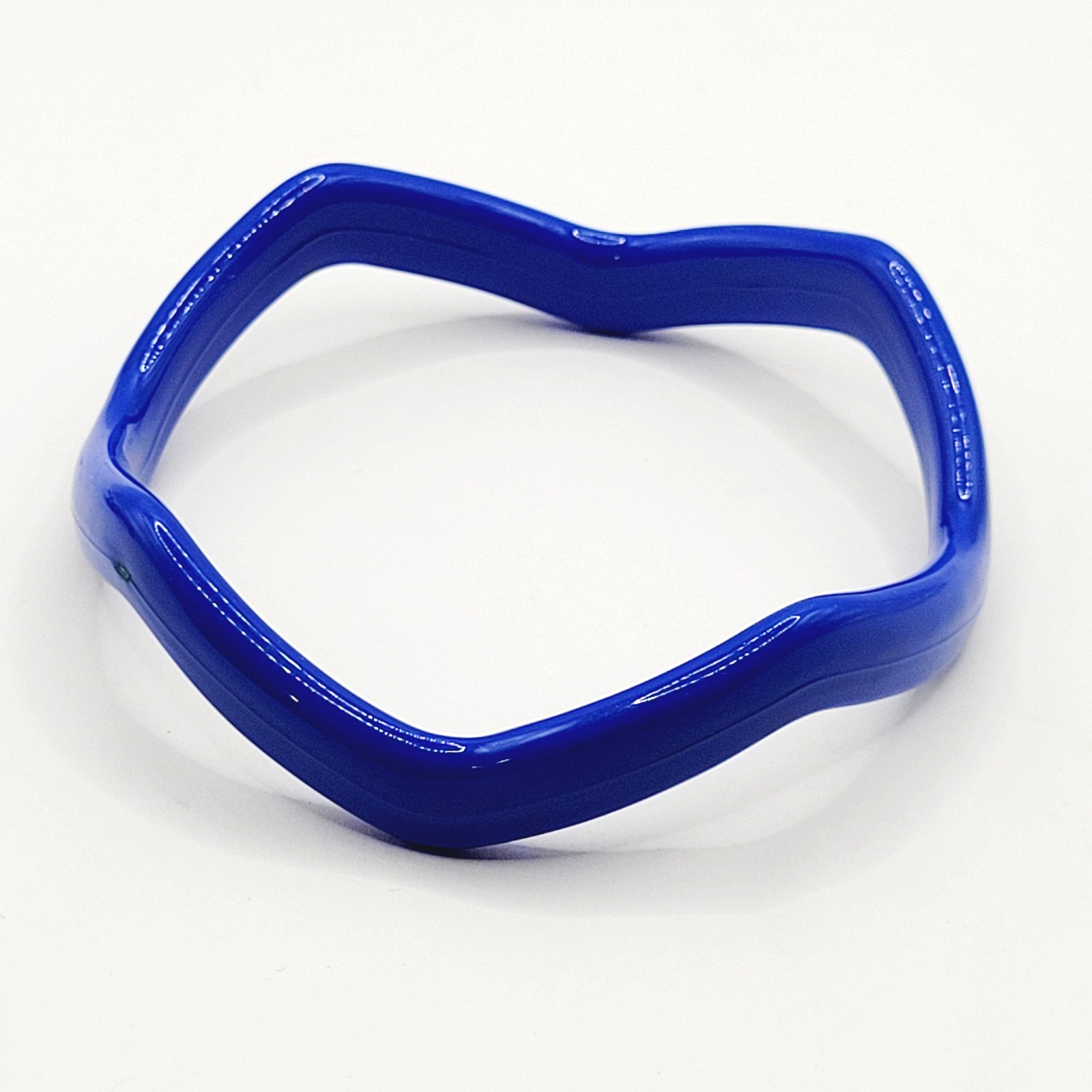 3 Blue Color Different Shape Size Bangle Bracelet Retro Style Vintage 1980s
