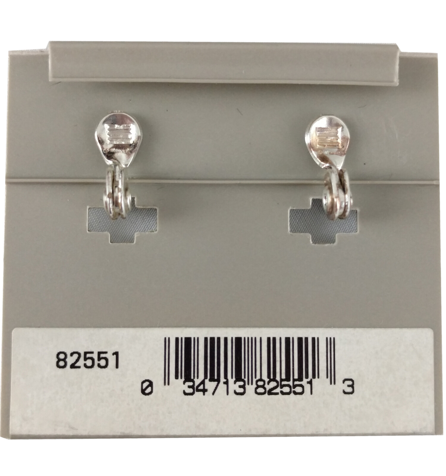 Vintage Monet Silver Tone Door Knocker Clip-On Earrings – 1/2 Inch