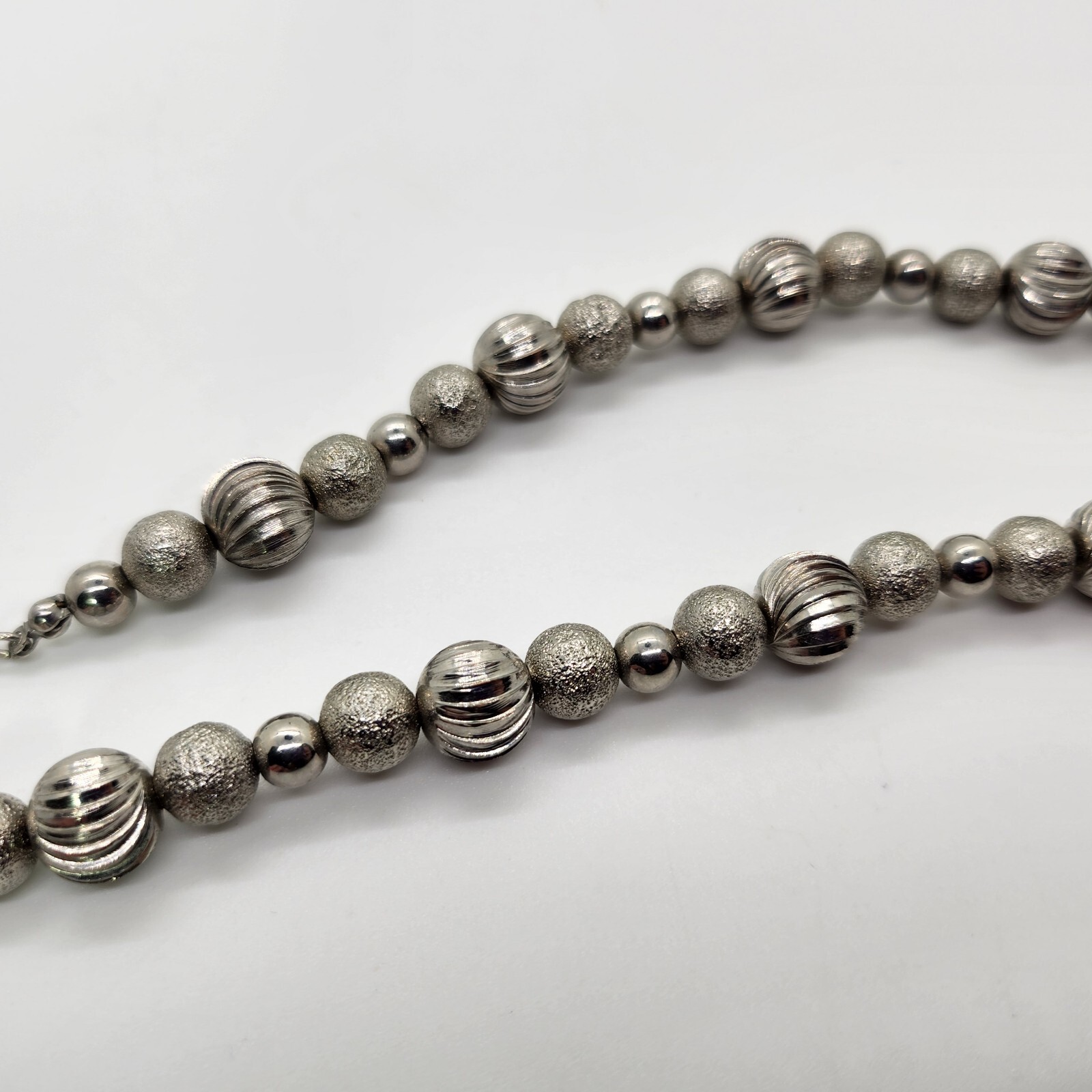 Monet – Silver Tone – Ball Necklace – See Photos For Size And Condition