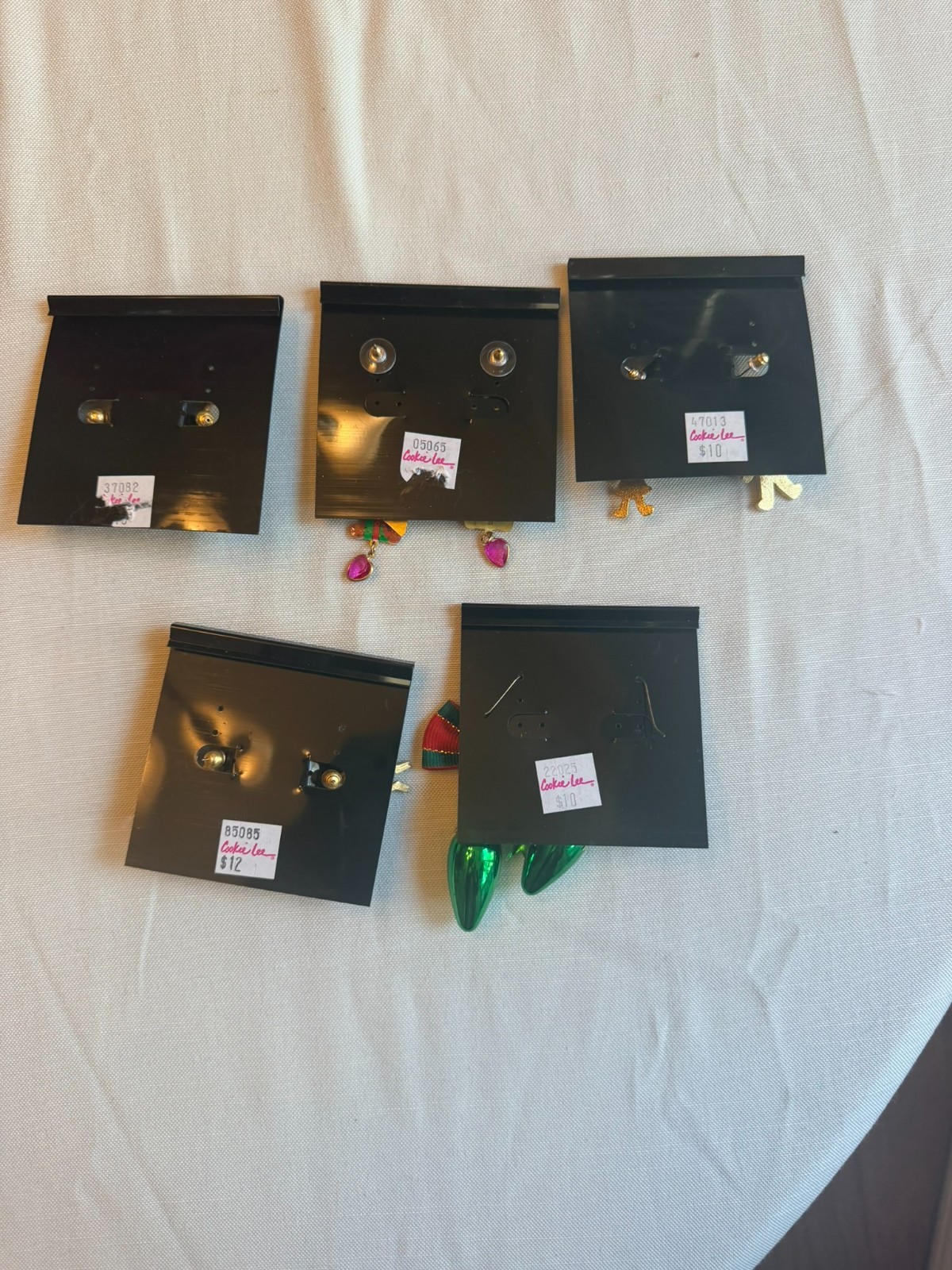 Vintage Cookie Lee Jewelry Christmas Collection Earrings and Pins