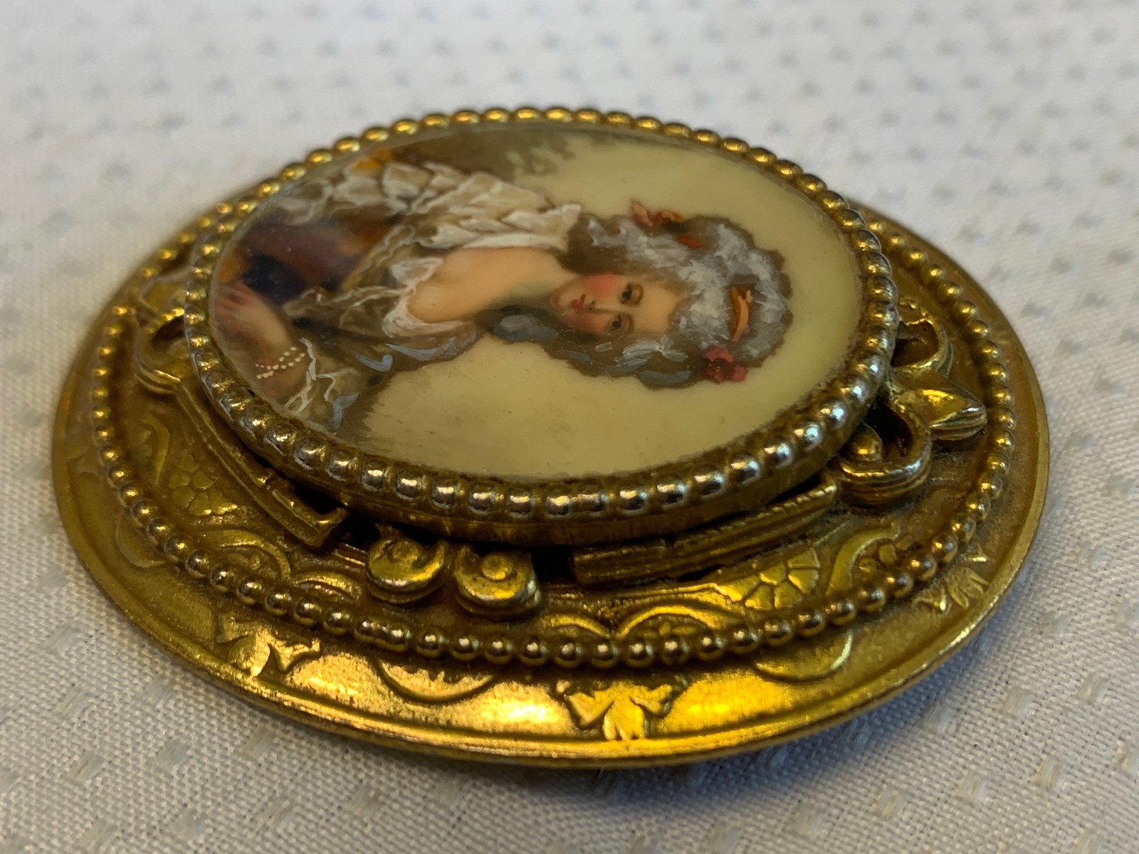 Vtg Original by Robert Pin / Pendant Combo Costume Jewelry Portrait Brooch