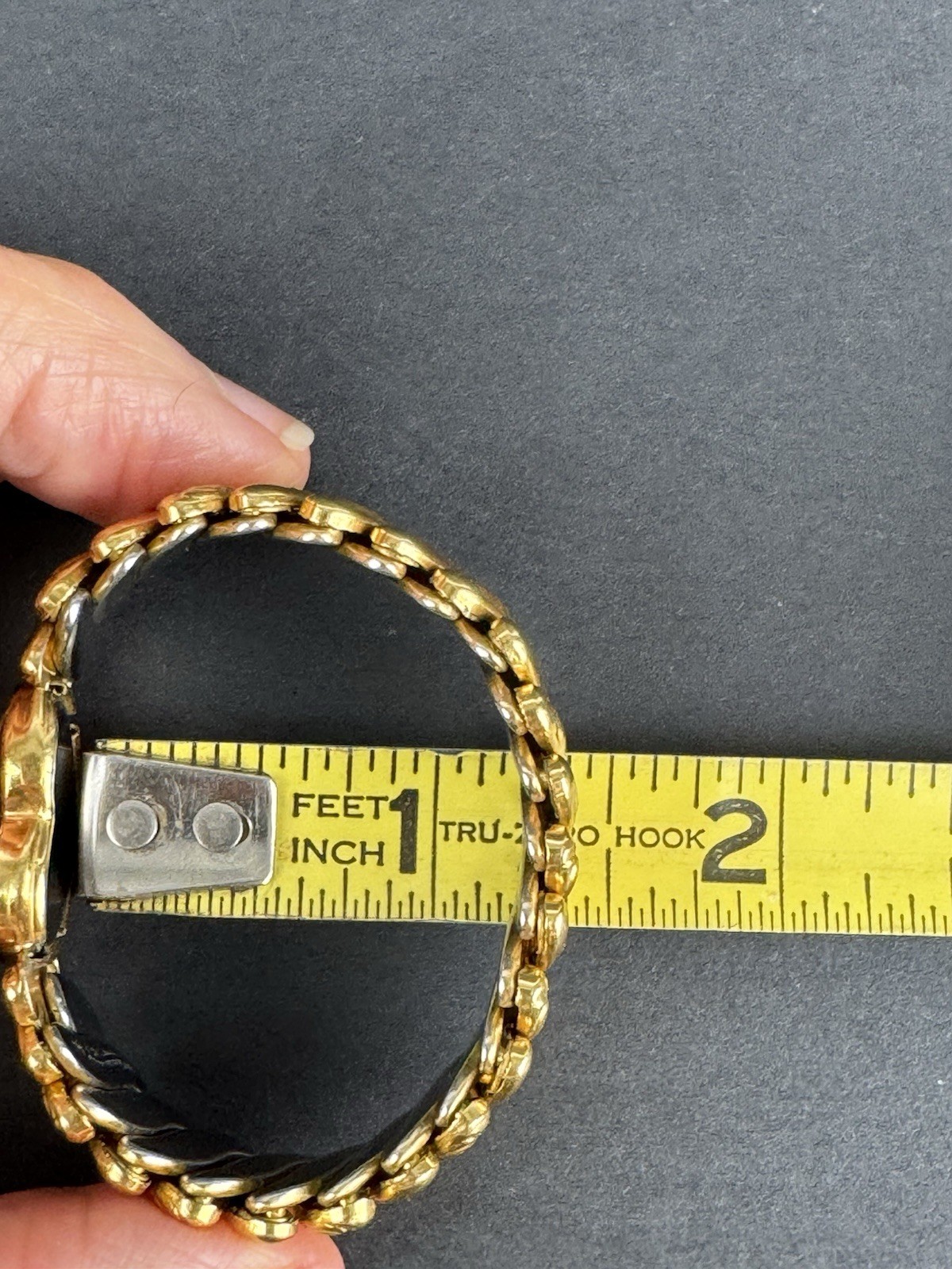 Vintage Sweetheart Bracelet Gold Heart 1/20 12KGF Stretch Band Child Size EUC