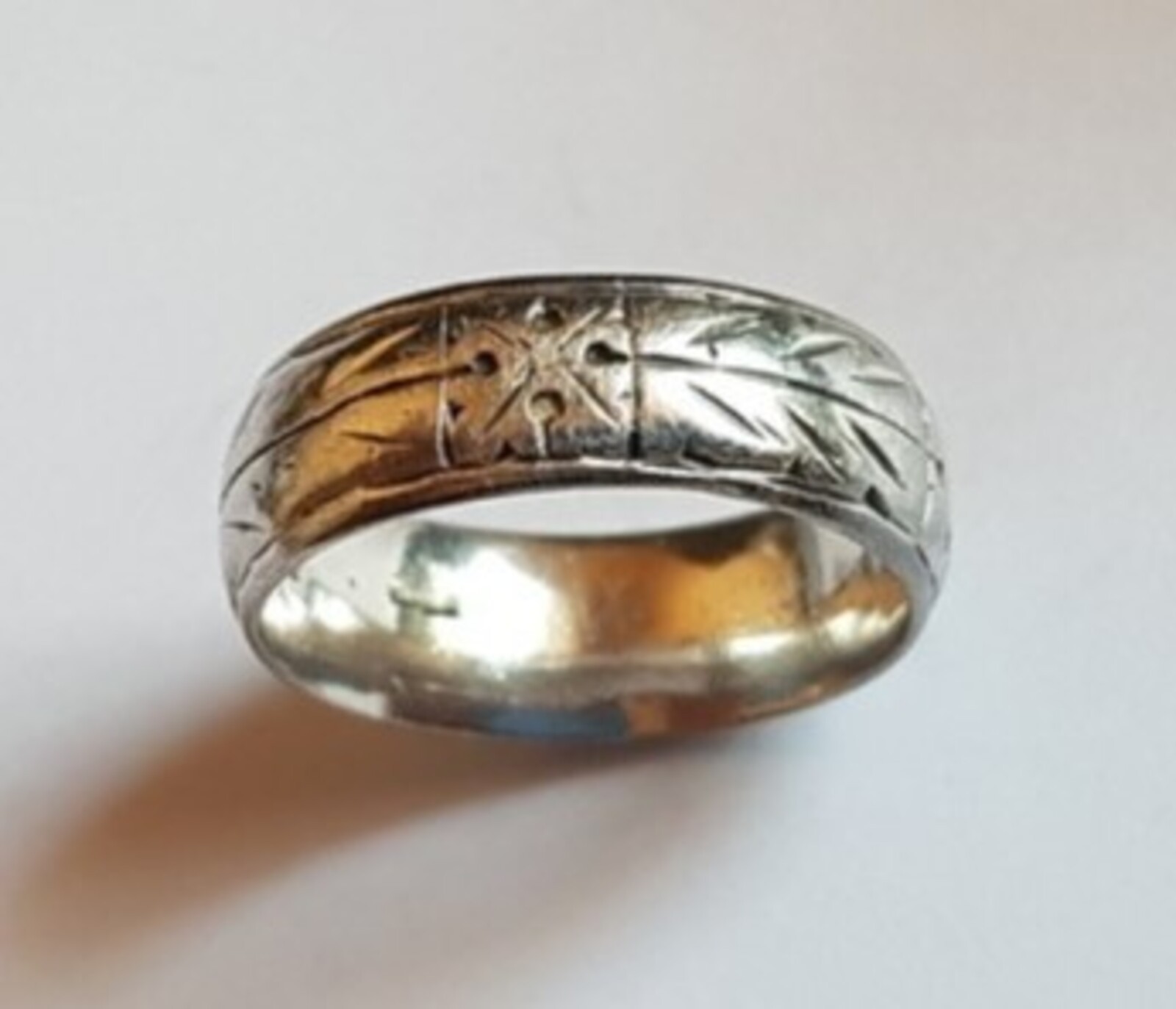 Vintage Soviet USSR men’s ring 20s-30s silver 875 ⭐ Size 8 Weight 5.71 g.