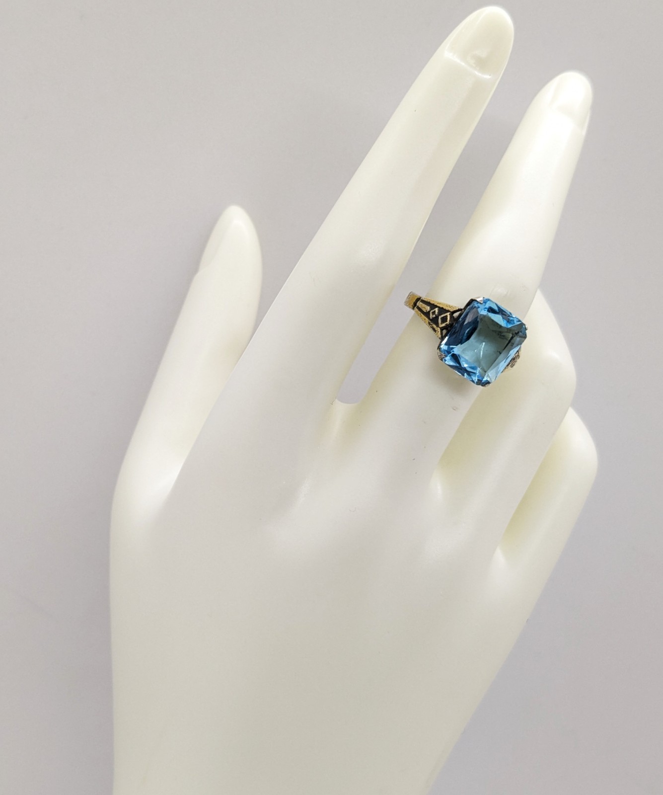 Vintage Luxury Soviet RING Silver⭐875 stamp Star USSR-size: 8US (18.5mm) UA #100