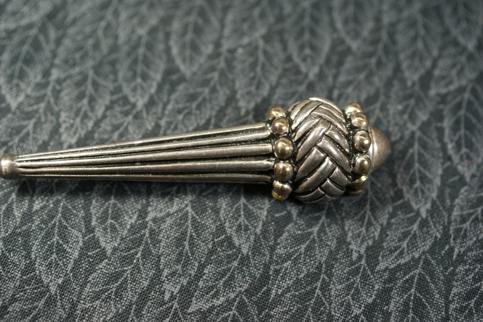 BR19 – Costume Jewelry, Vintage Brooch, Torch, 2 3/4 X 3/4 inches