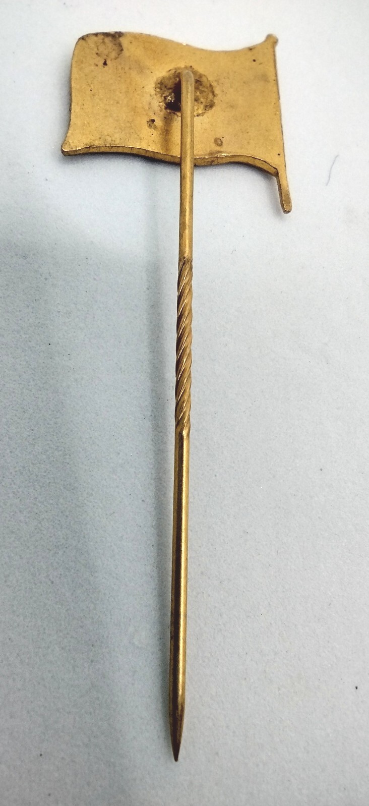 Vintage 1930s -1950s Swedish American Line Lapel Pin White Blue Enamel Estate