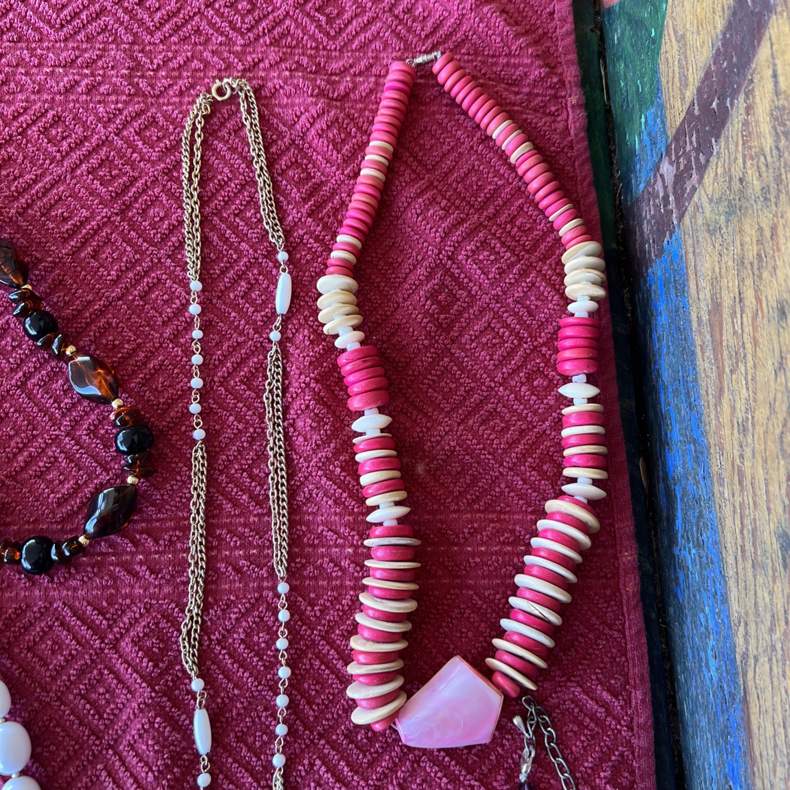 Vintage Fashion Jewelry Necklaces From 60’s/70’s – 80’s/ 90’s , Lot Of 6