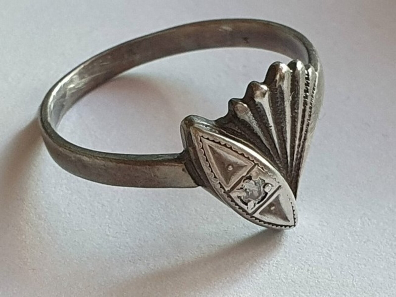 Vintage Soviet USSR ring sterling silver 925 ⭐ Size 8.5 Weight 2.08 g.