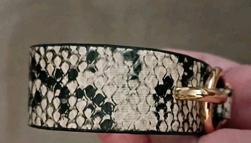 Animal Print Faux Leather Bracelet