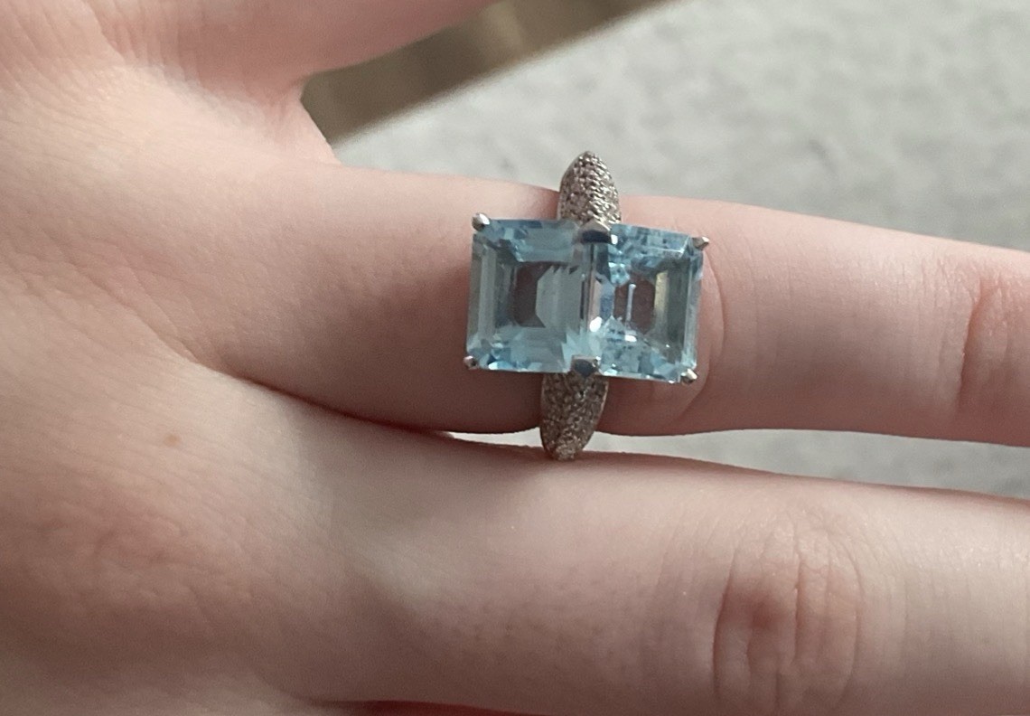 Antonini Panama Double Blue Topaz / 18K WG