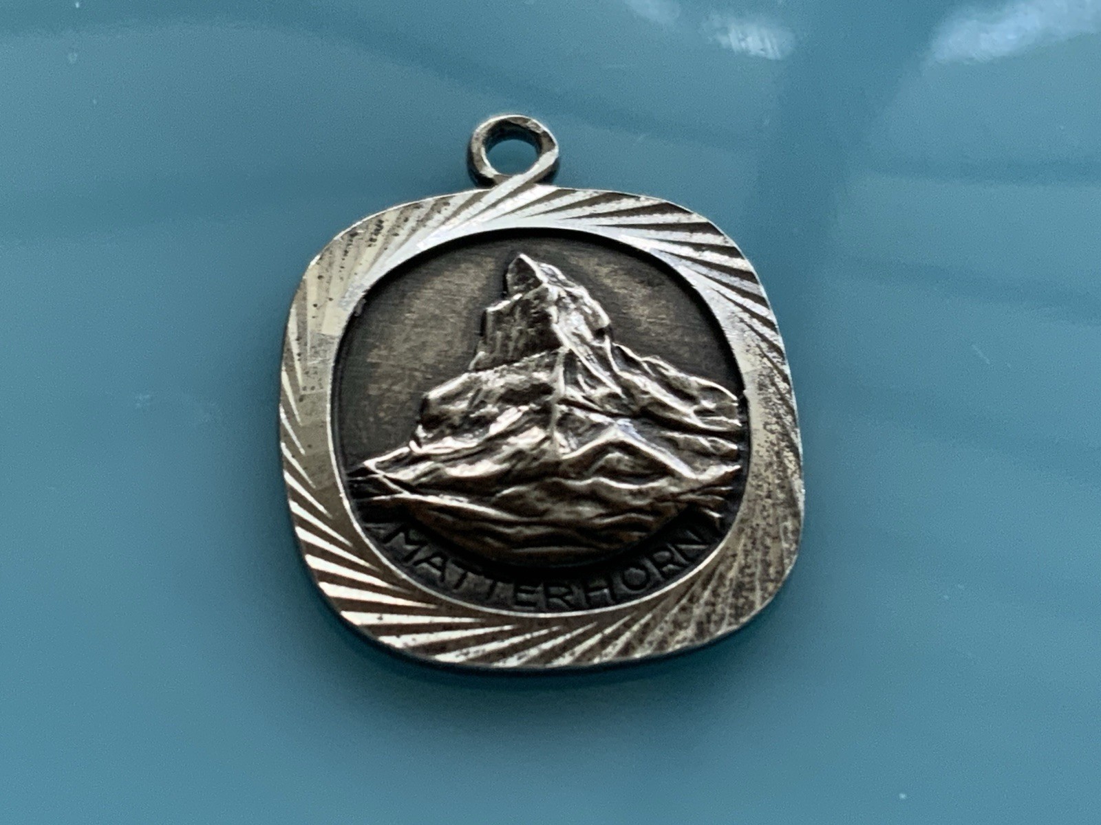 Amazing Antique Vintage Matterhorn Sterling Silver Swiss Alps Charm 2.5g