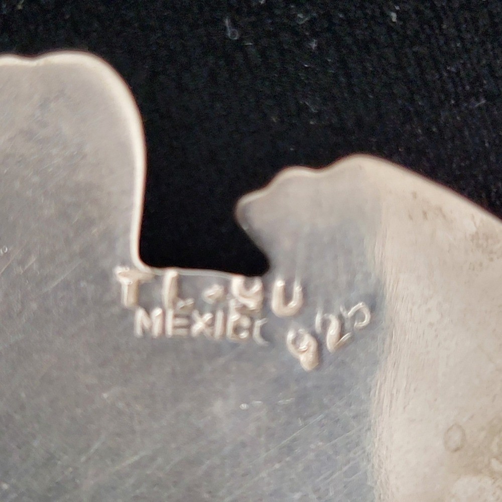 Sterling Silver 925 Kitten Cat Brooch Pin Pendant Vintage Taxco Mexico