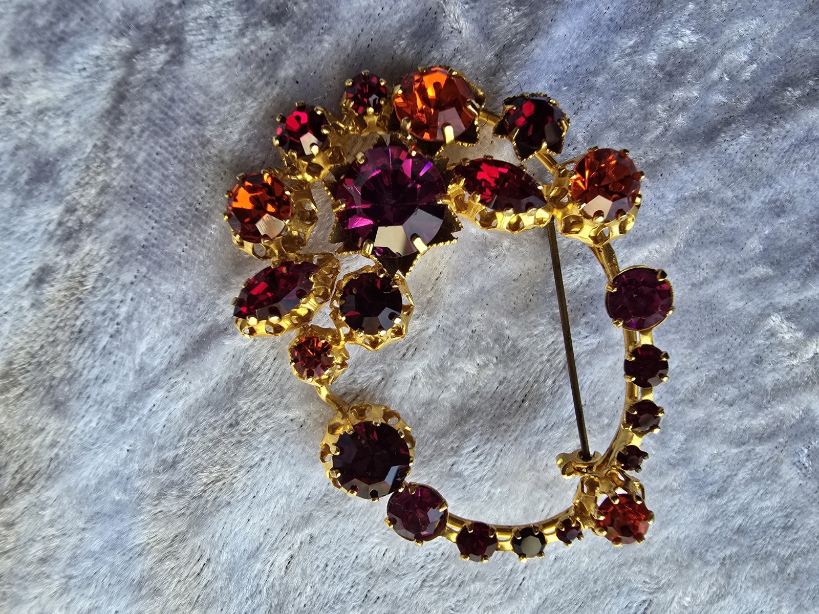 Vintage Austrian Rhinestone Brooch
